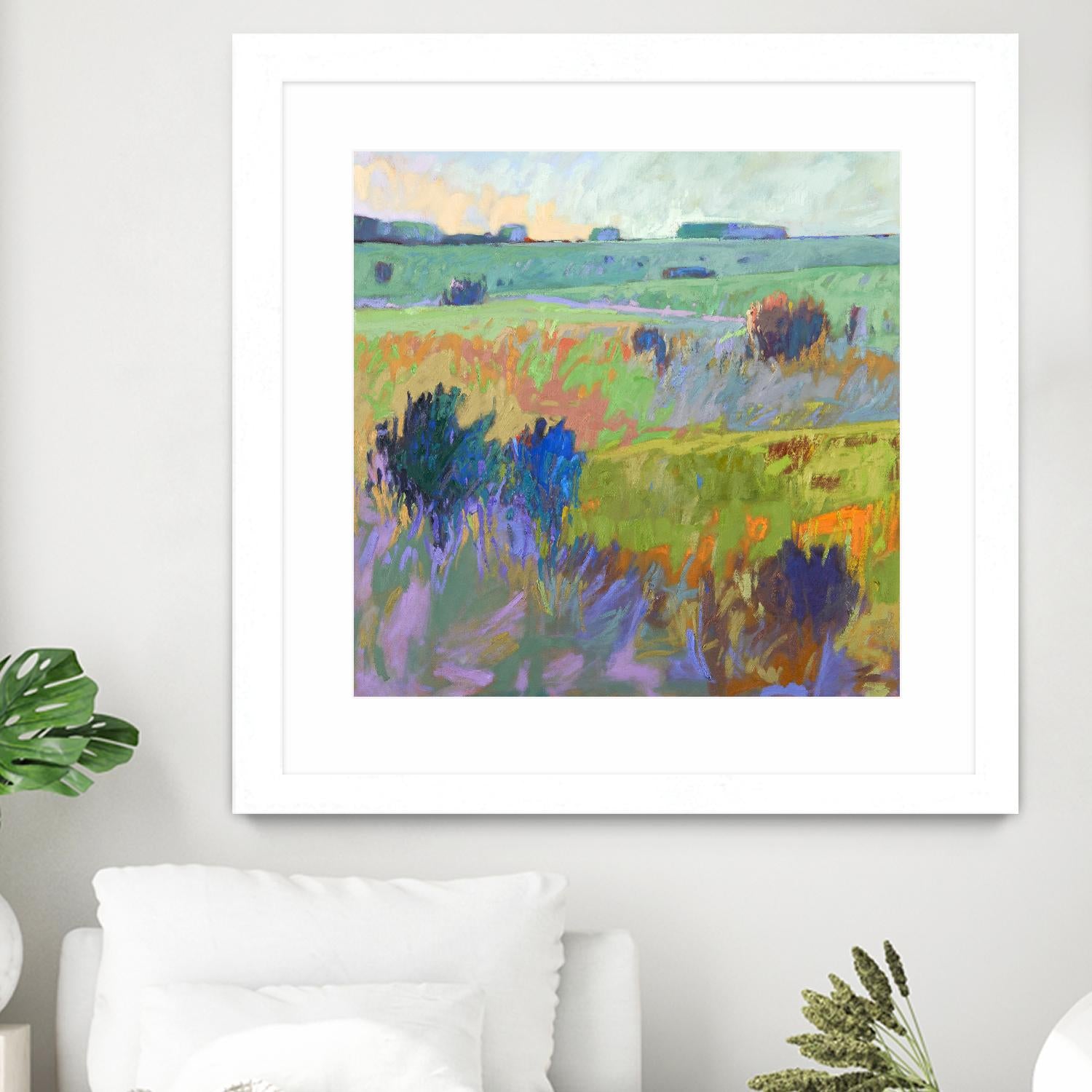 From Here to There by Jane Schmidt on GIANT ART - multicolor landscapes; contemporary