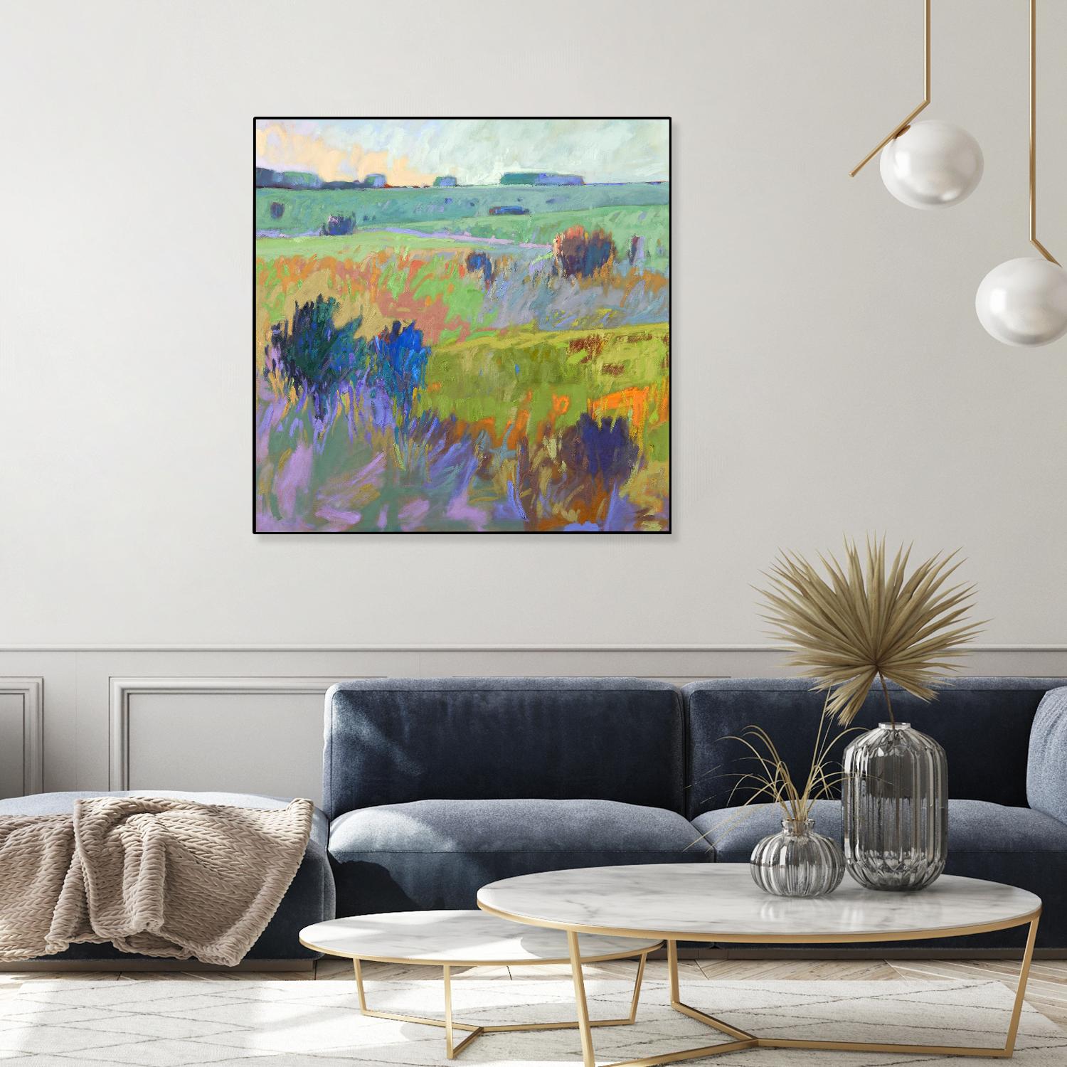 From Here to There by Jane Schmidt on GIANT ART - multicolor landscapes; contemporary