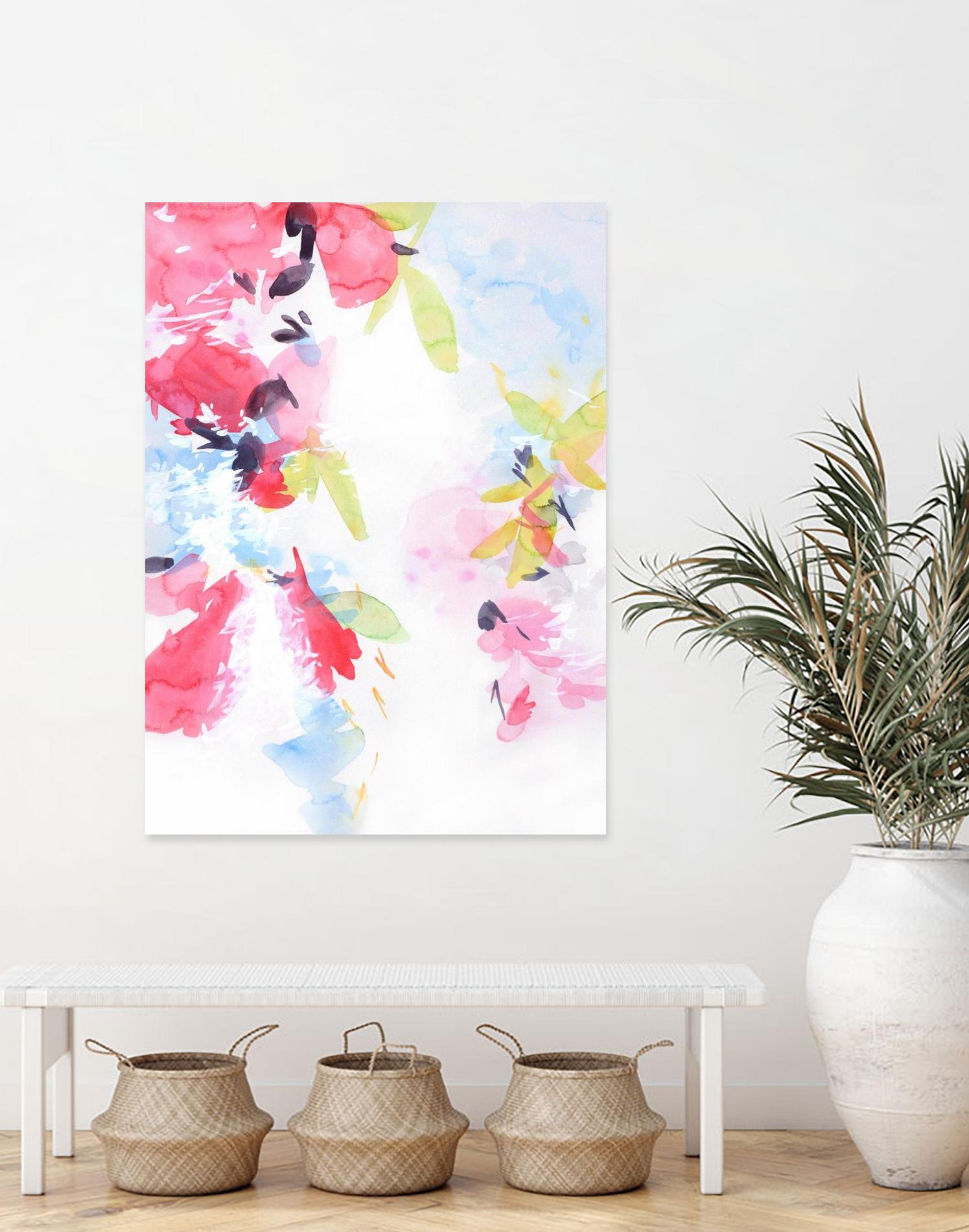 Spring Blossoms 1 by Elisa Sheehan on GIANT ART - multicolor abstracts; contemporary