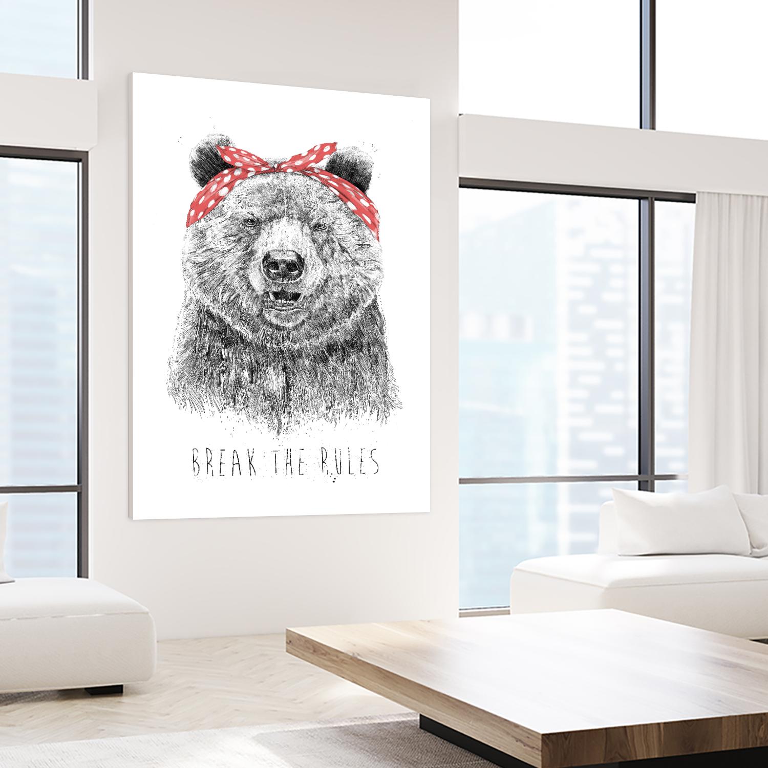 Break The Rules by Balazs Solti on GIANT ART - multicolor urban/pop surrealism