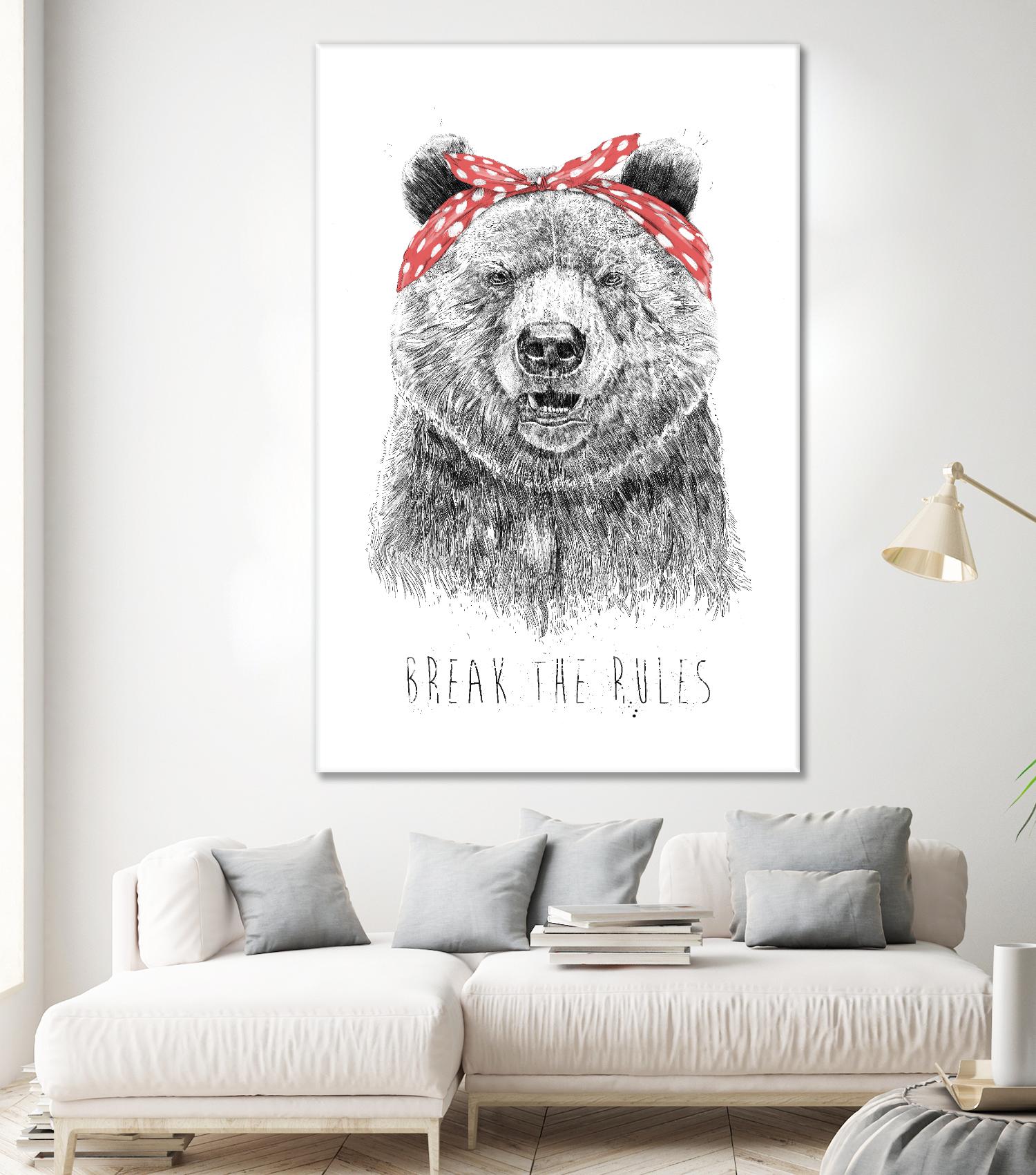 Break The Rules by Balazs Solti on GIANT ART - multicolor urban/pop surrealism