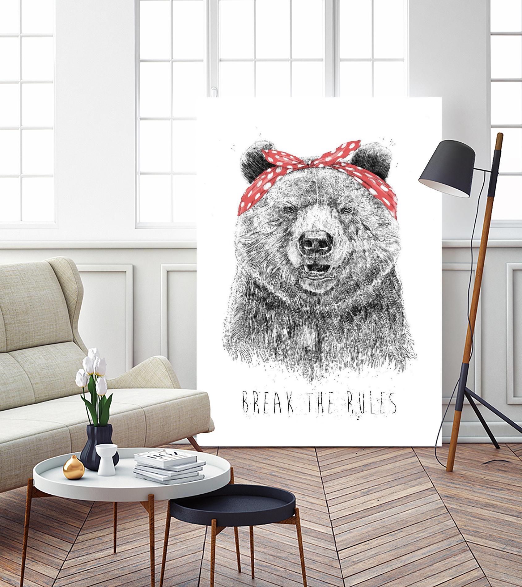 Break The Rules by Balazs Solti on GIANT ART - multicolor urban/pop surrealism