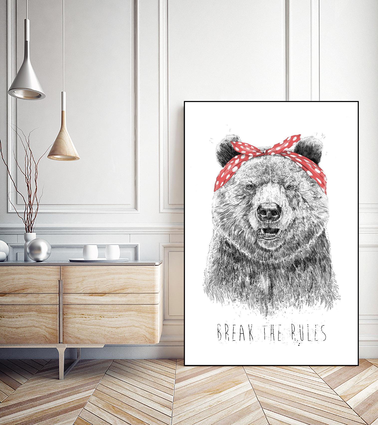 Break The Rules by Balazs Solti on GIANT ART - multicolor urban/pop surrealism