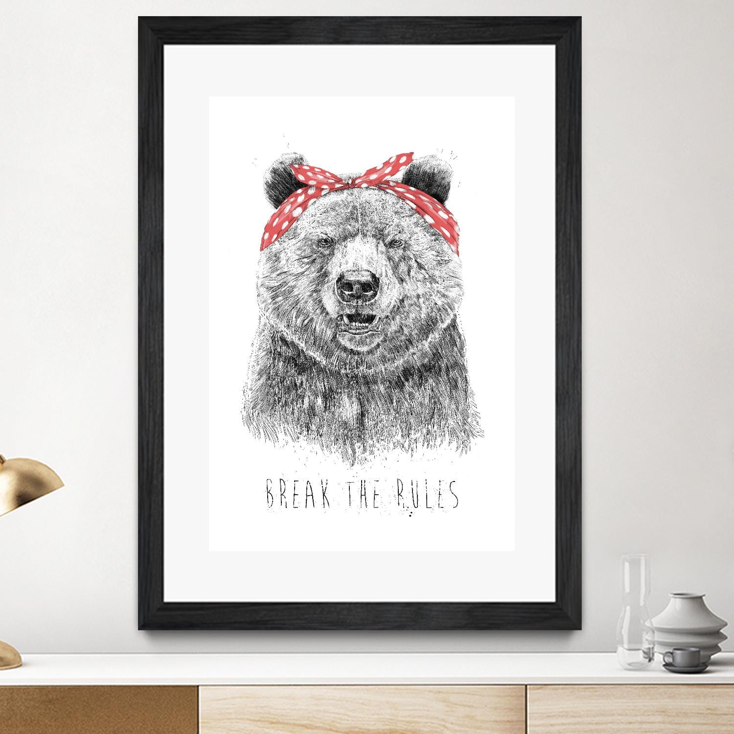 Break The Rules by Balazs Solti on GIANT ART - multicolor urban/pop surrealism