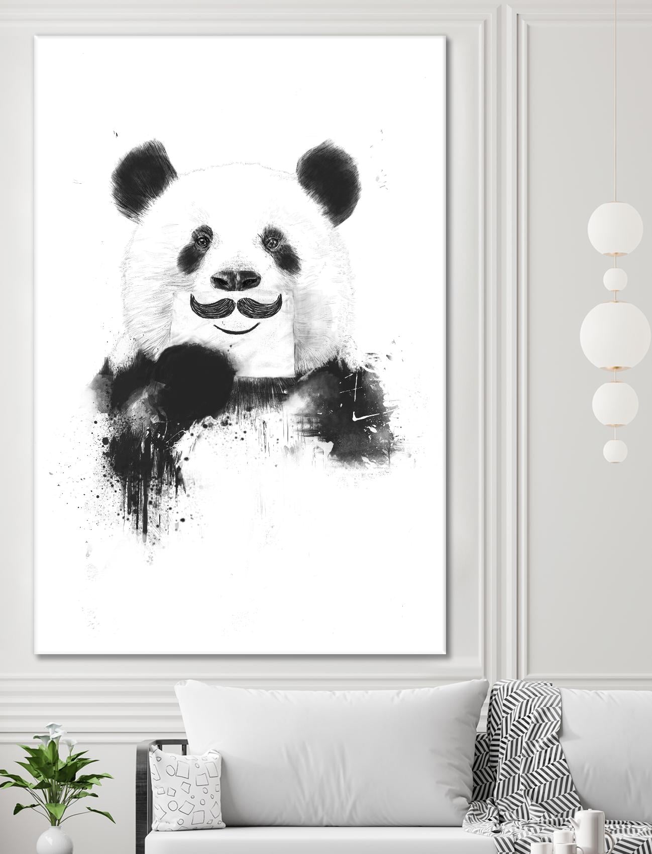 Funny Panda by Balazs Solti on GIANT ART - multicolor urban/pop surrealism