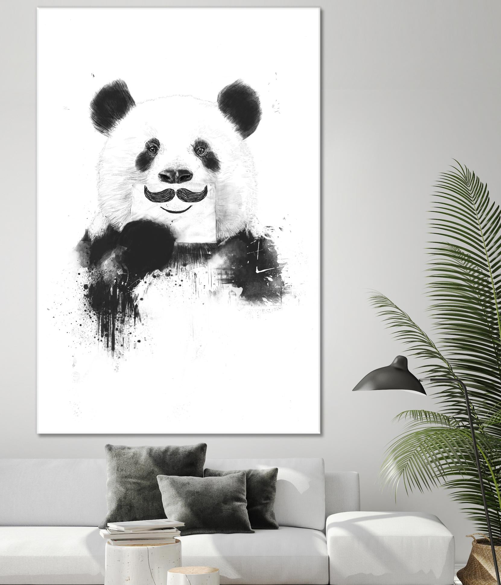 Funny Panda by Balazs Solti on GIANT ART - multicolor urban/pop surrealism
