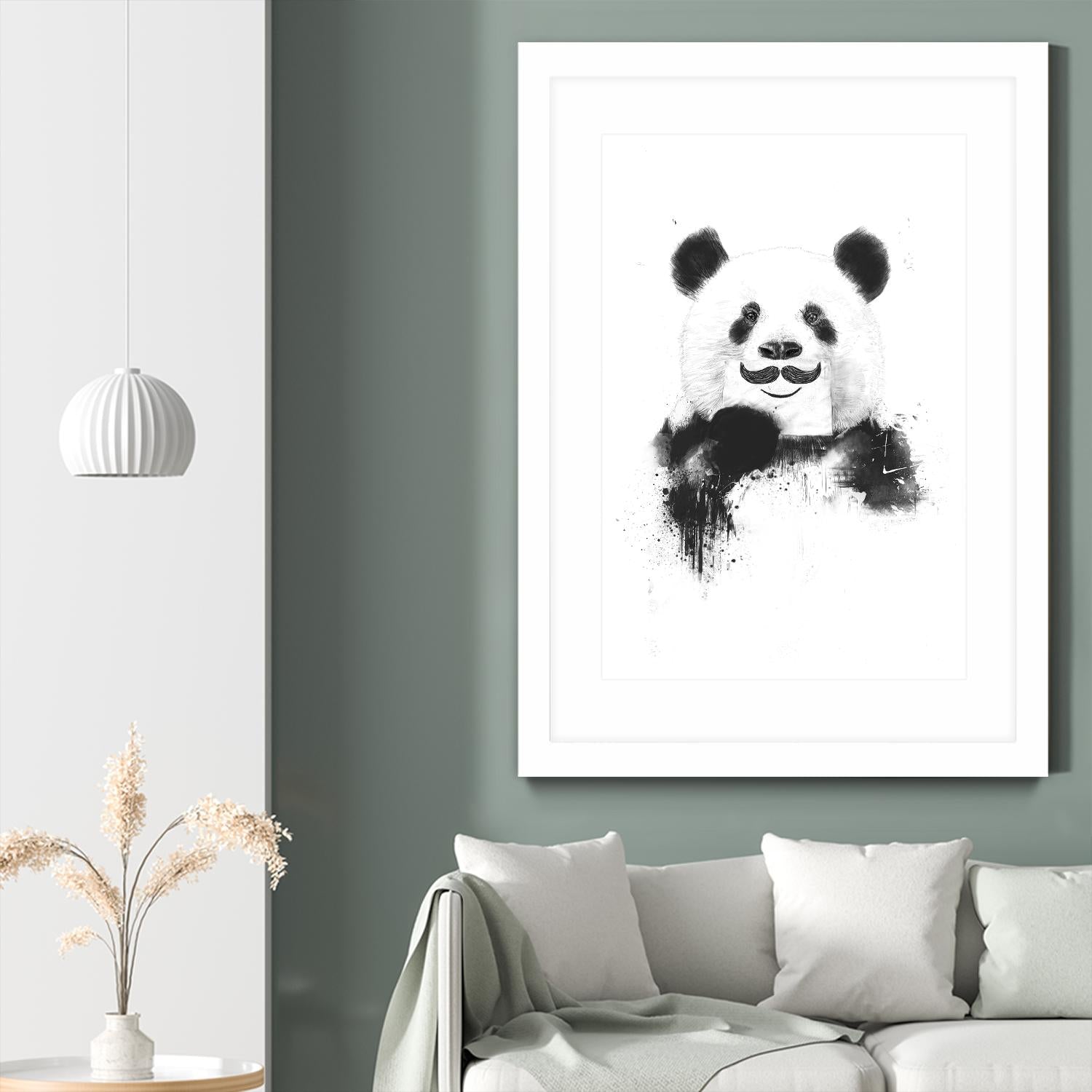 Funny Panda by Balazs Solti on GIANT ART - multicolor urban/pop surrealism