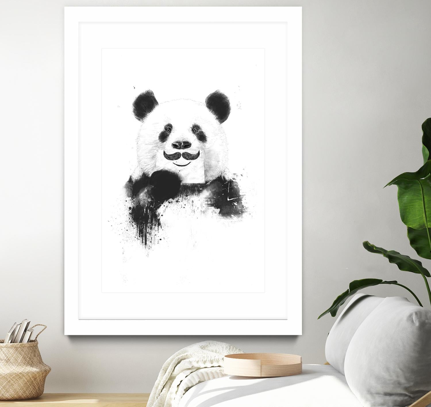 Funny Panda by Balazs Solti on GIANT ART - multicolor urban/pop surrealism