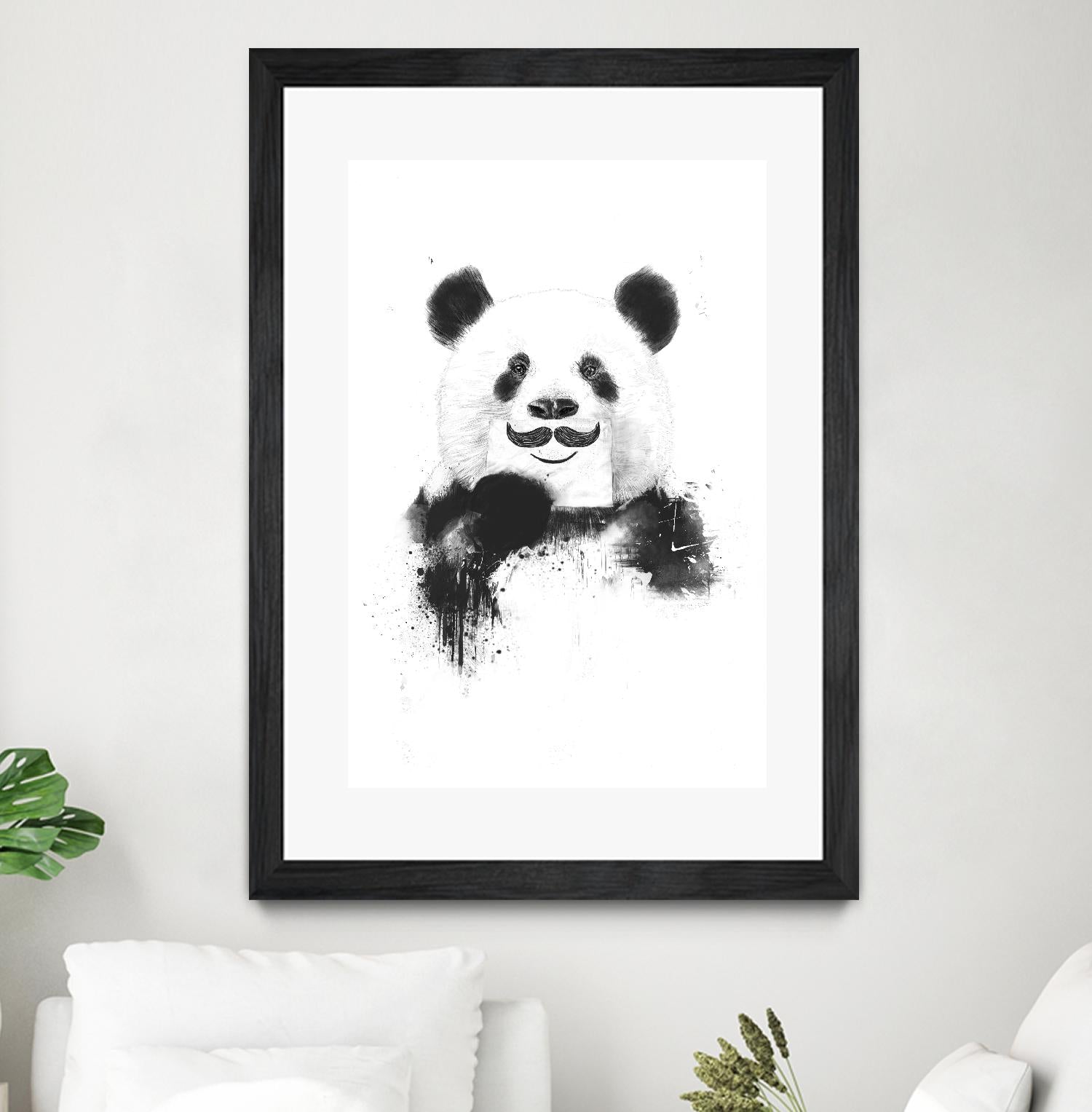 Funny Panda by Balazs Solti on GIANT ART - multicolor urban/pop surrealism