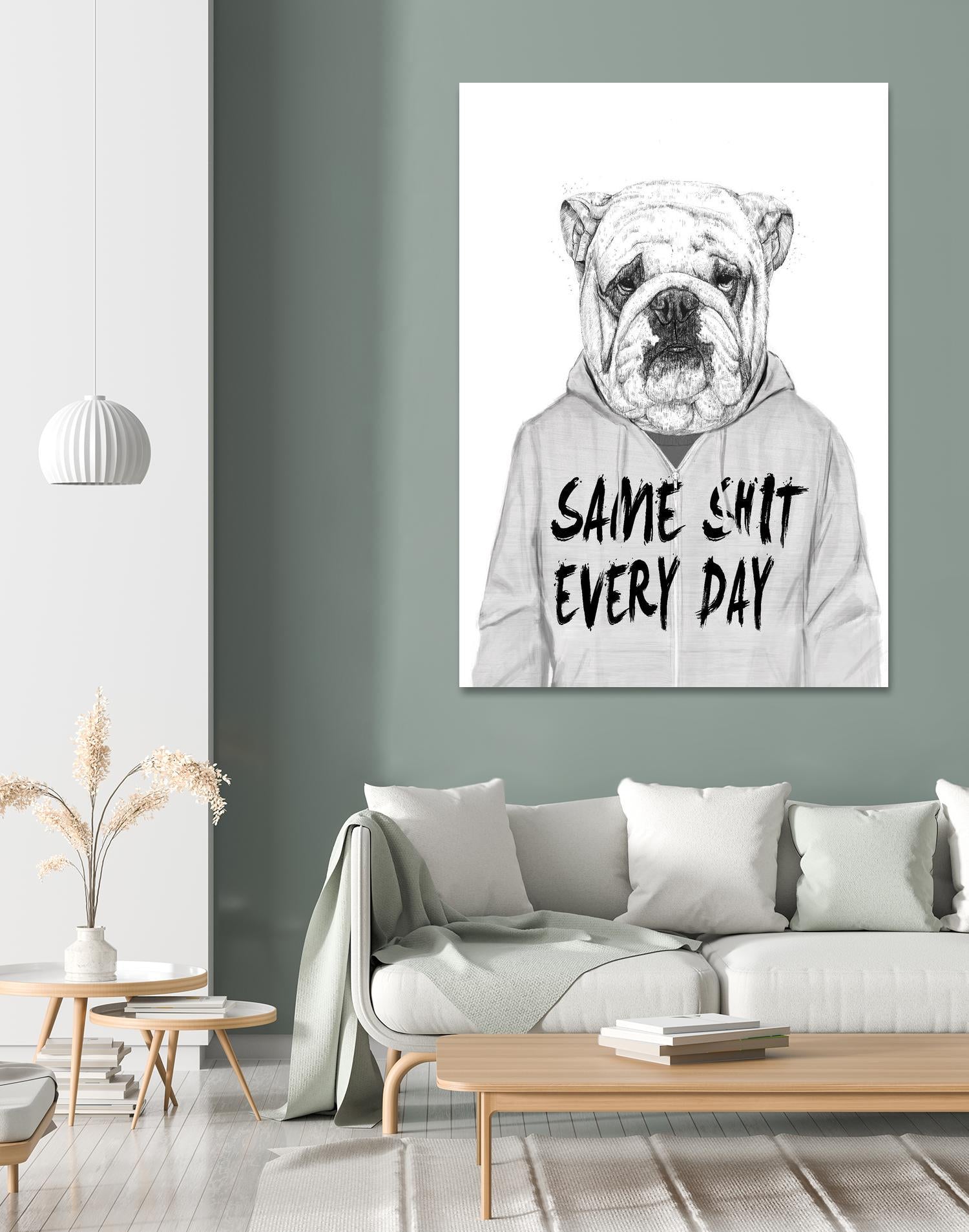 Same Shit Everyday by Balazs Solti on GIANT ART - multicolor urban/pop surrealism