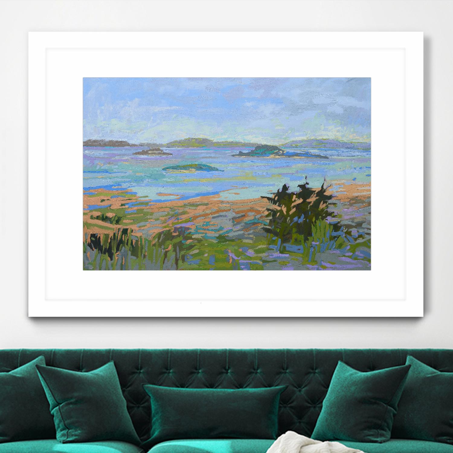 Islands Off the Mainland by Jane Schmidt on GIANT ART - multicolor landscapes; coastal