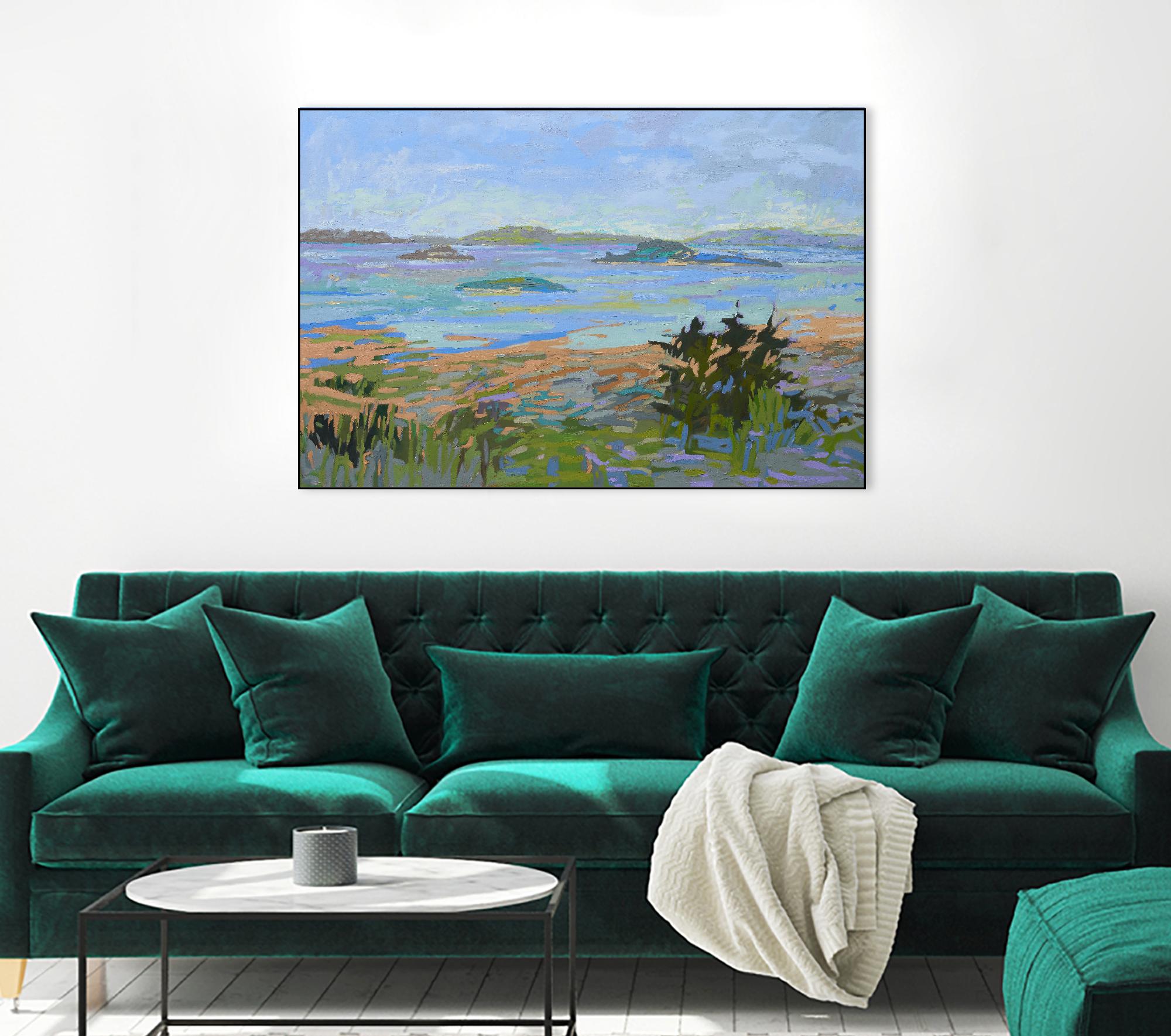 Islands Off the Mainland by Jane Schmidt on GIANT ART - multicolor landscapes; coastal