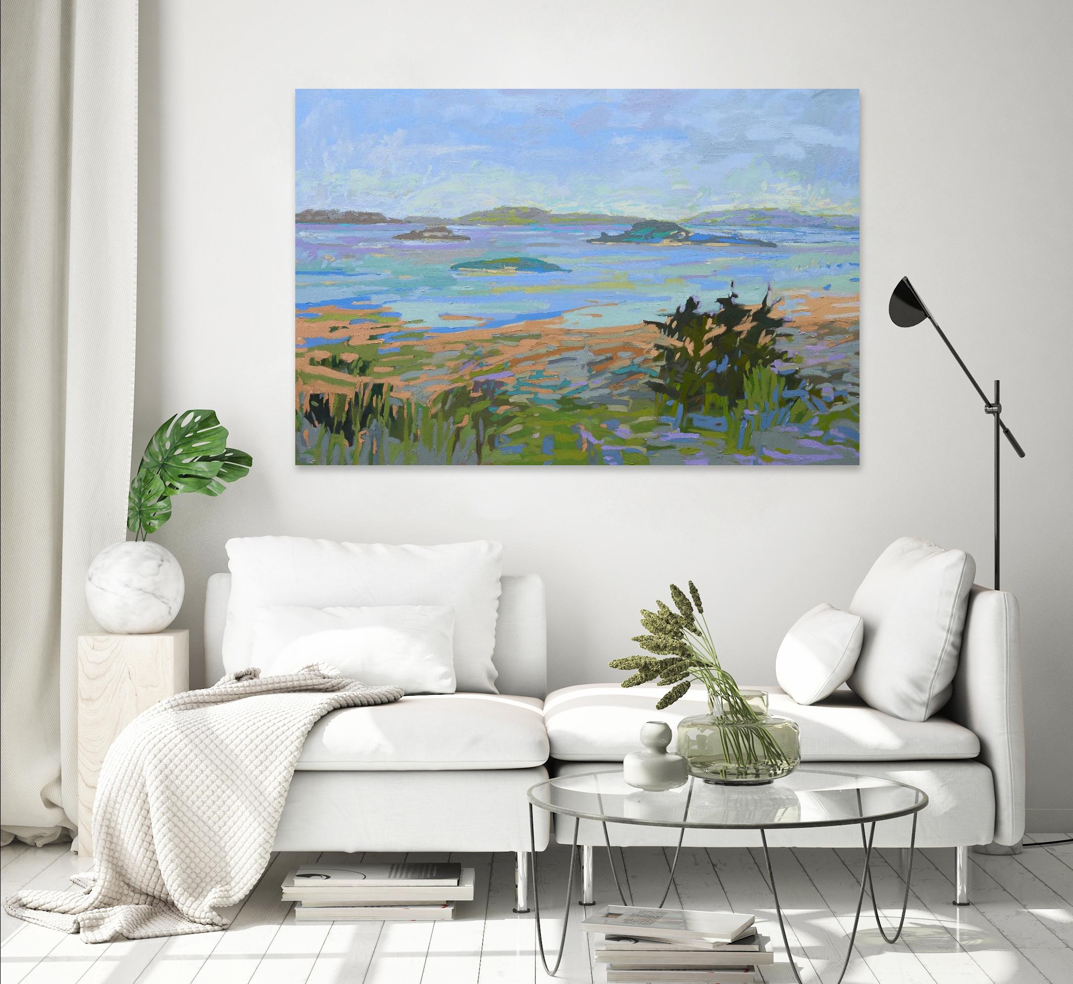 Islands Off the Mainland by Jane Schmidt on GIANT ART - multicolor landscapes; coastal
