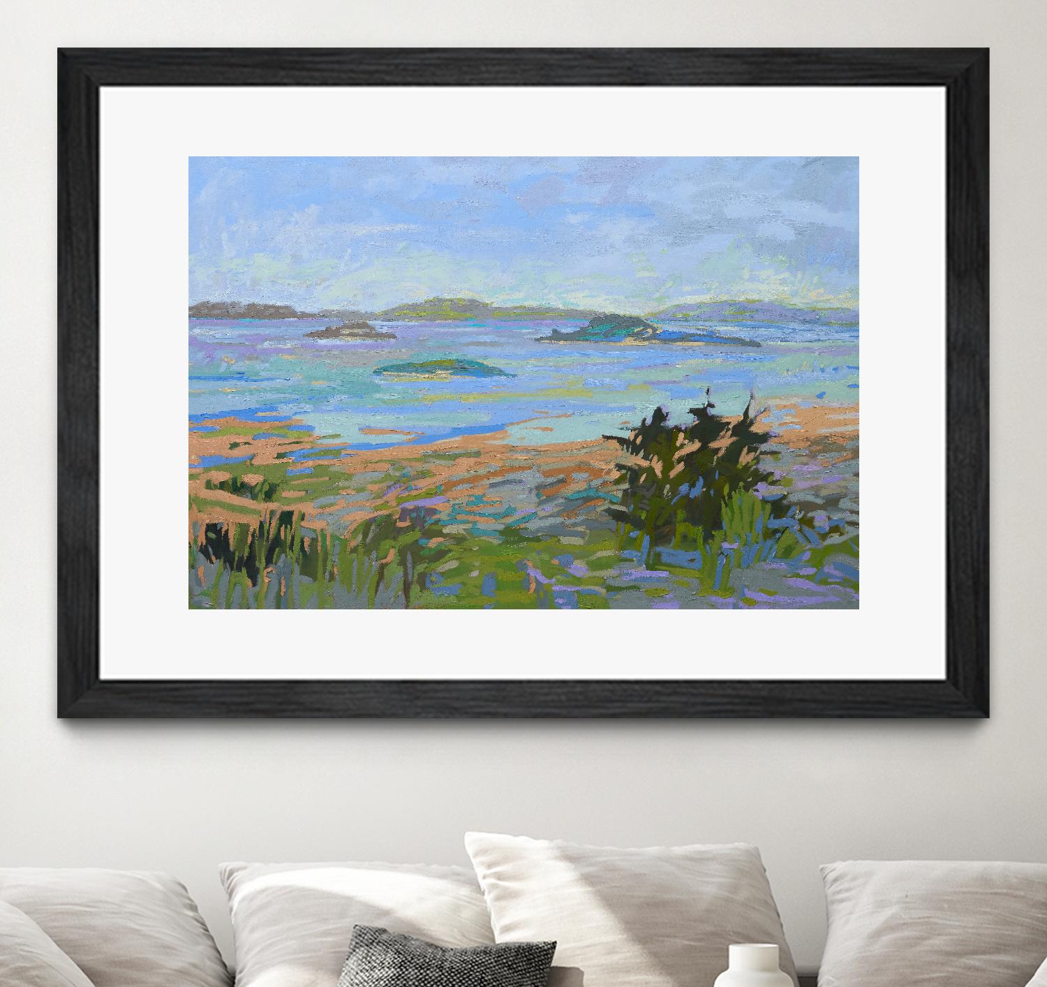 Islands Off the Mainland by Jane Schmidt on GIANT ART - multicolor landscapes; coastal
