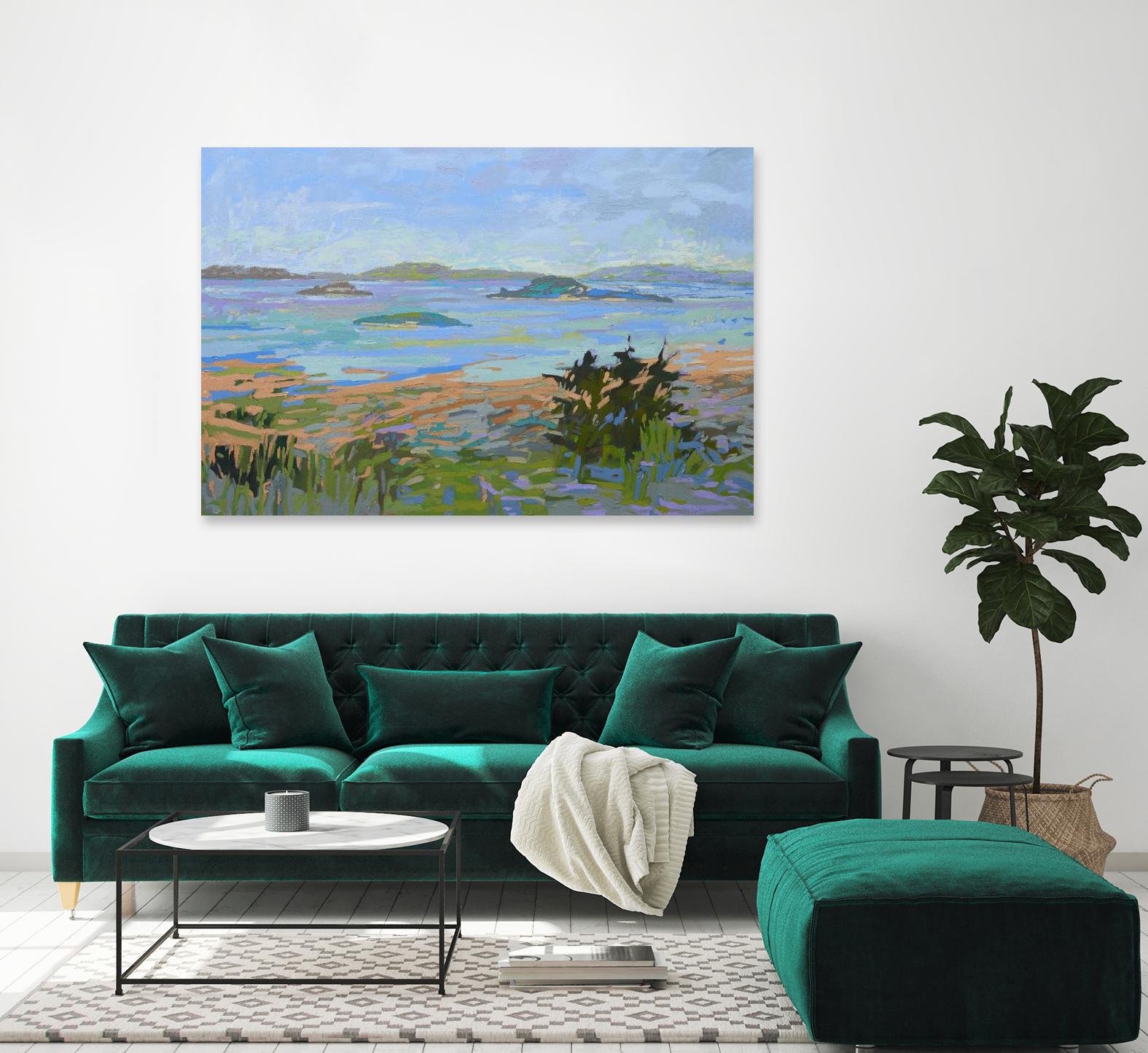 Islands Off the Mainland by Jane Schmidt on GIANT ART - multicolor landscapes; coastal