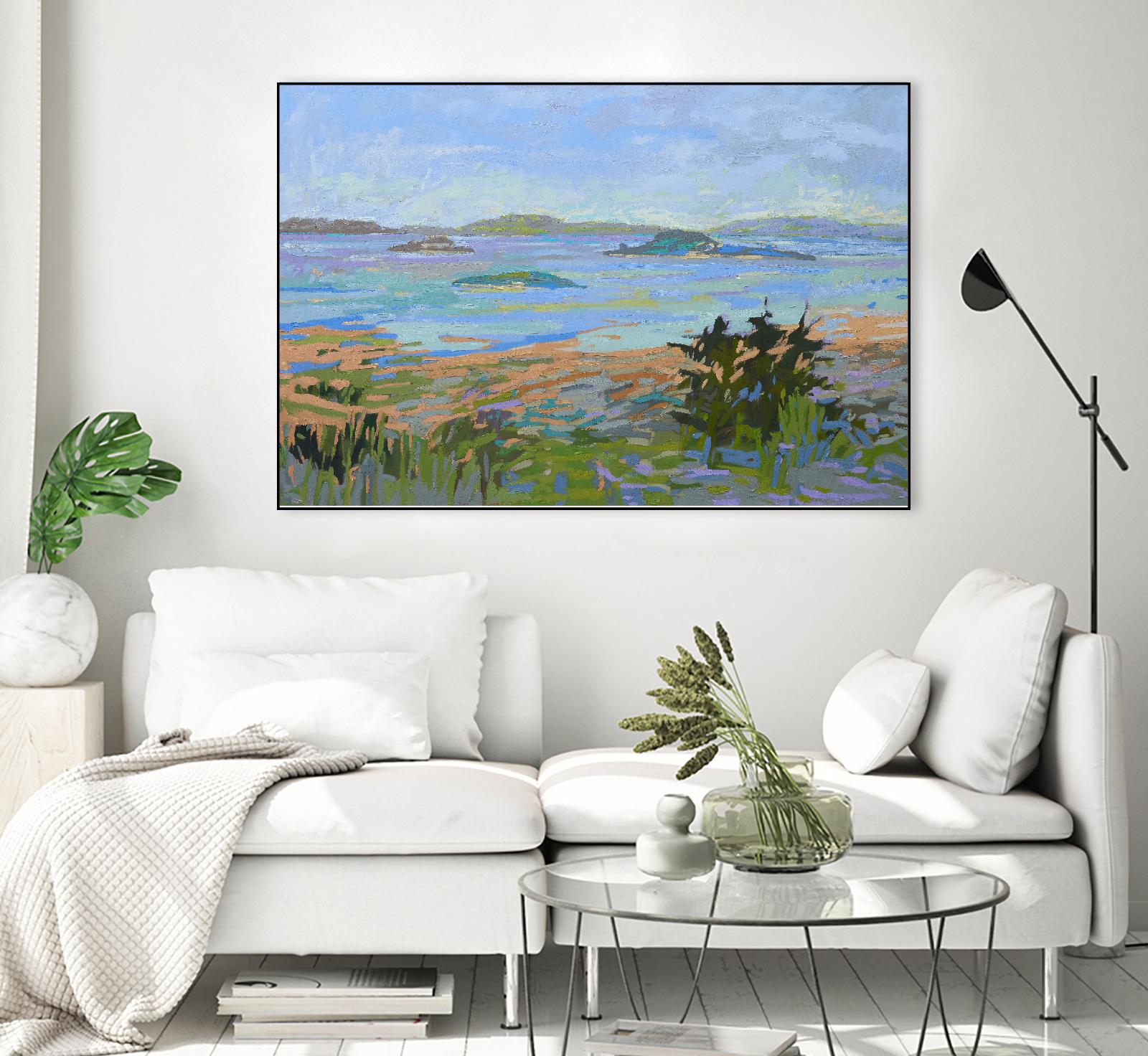 Islands Off the Mainland by Jane Schmidt on GIANT ART - multicolor landscapes; coastal