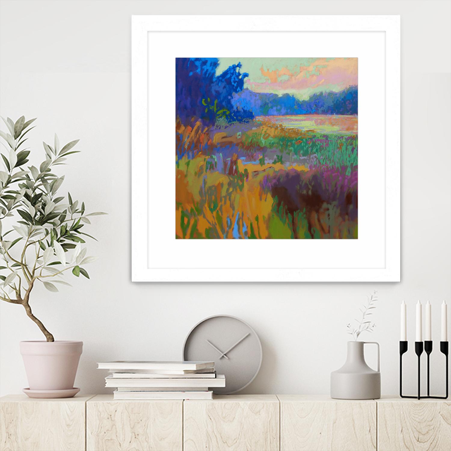 Pastoral XV by Jane Schmidt on GIANT ART - multicolor landscapes; contemporary