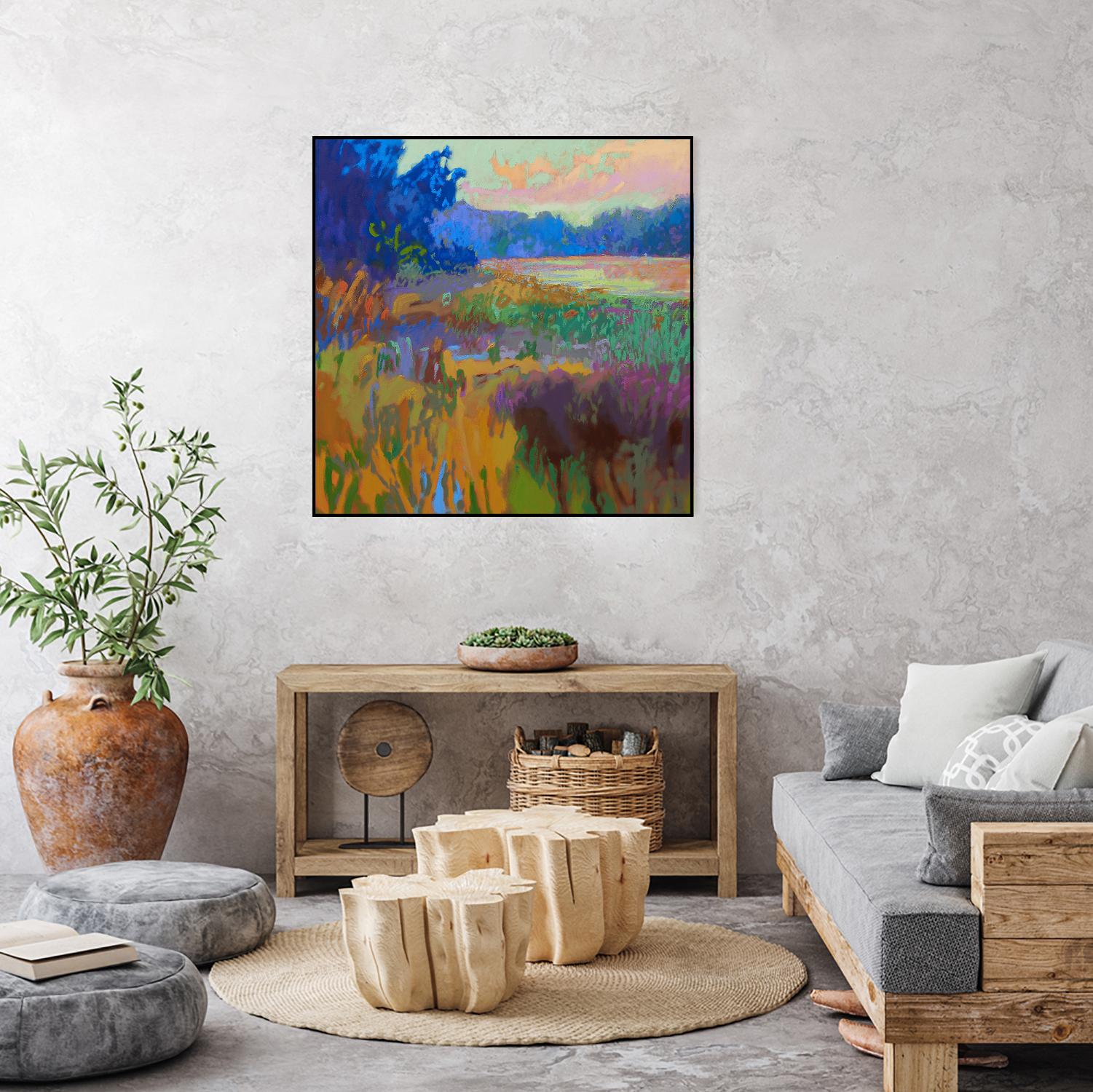 Pastoral XV by Jane Schmidt on GIANT ART - multicolor landscapes; contemporary