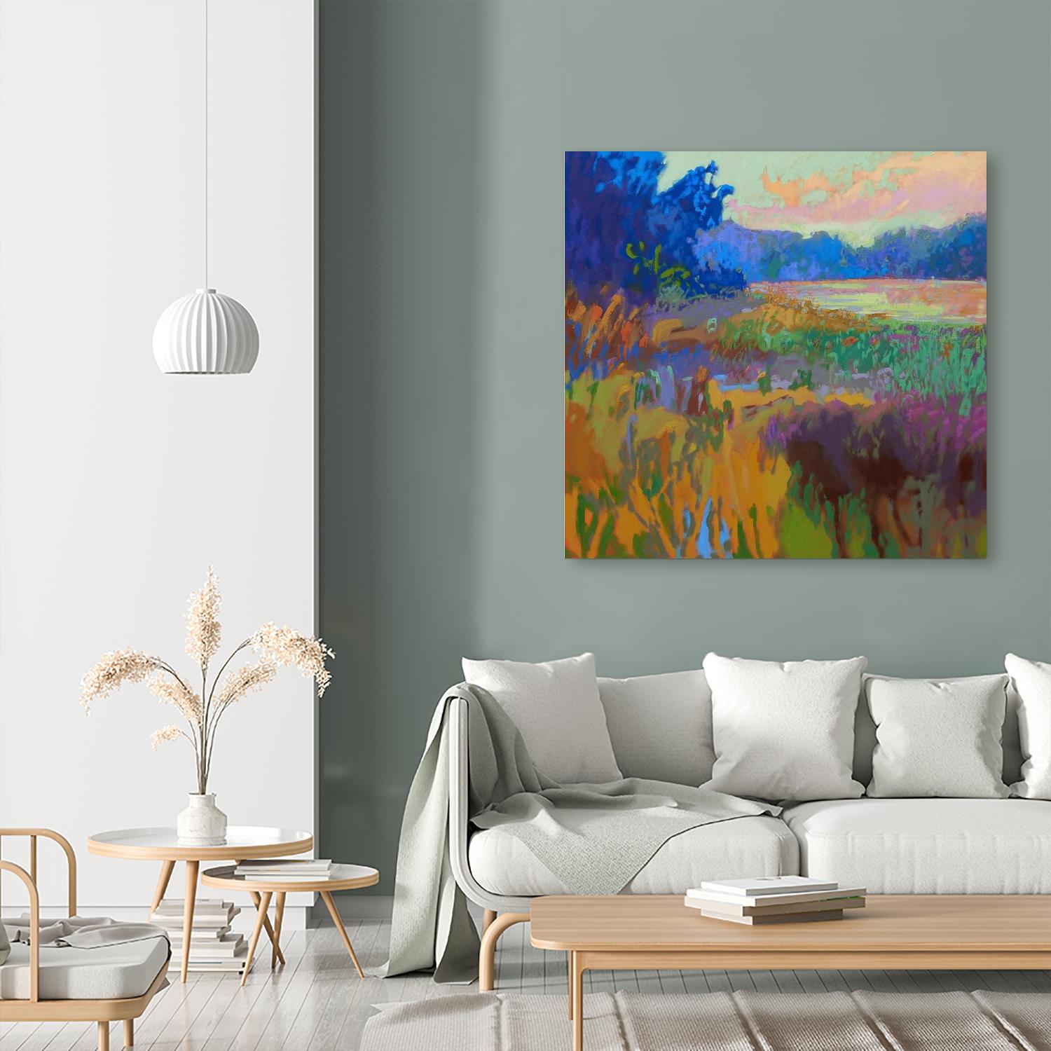 Pastoral XV by Jane Schmidt on GIANT ART - multicolor landscapes; contemporary