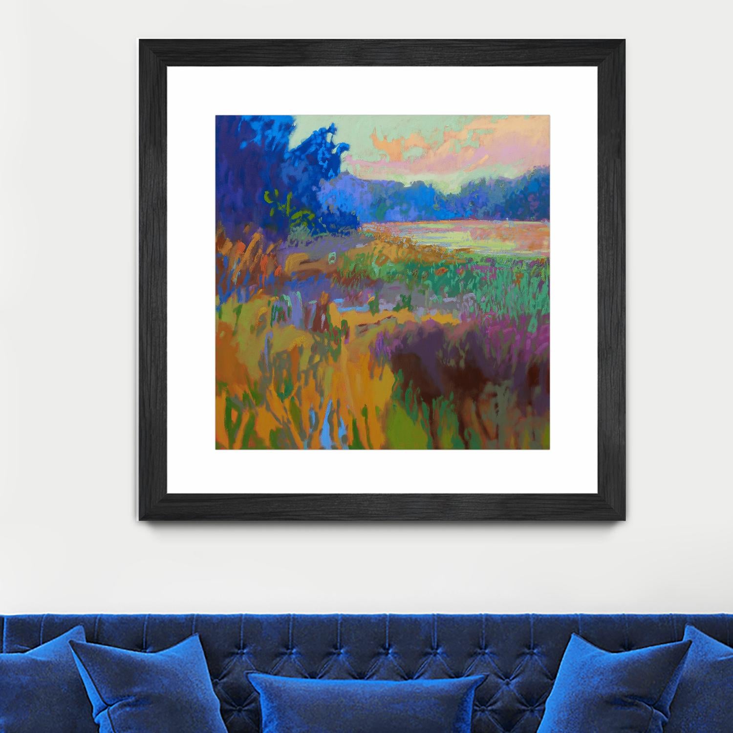 Pastoral XV by Jane Schmidt on GIANT ART - multicolor landscapes; contemporary