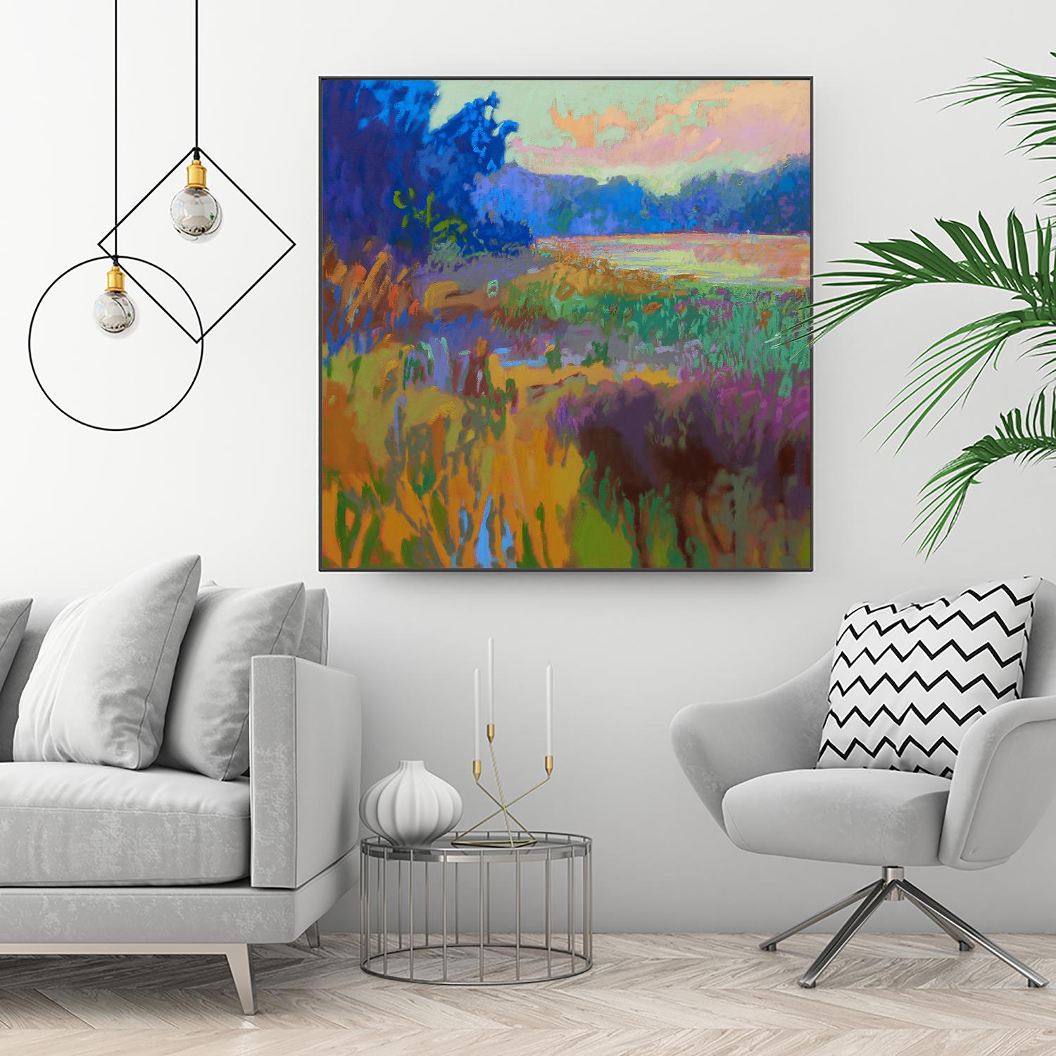 Pastoral XV by Jane Schmidt on GIANT ART - multicolor landscapes; contemporary