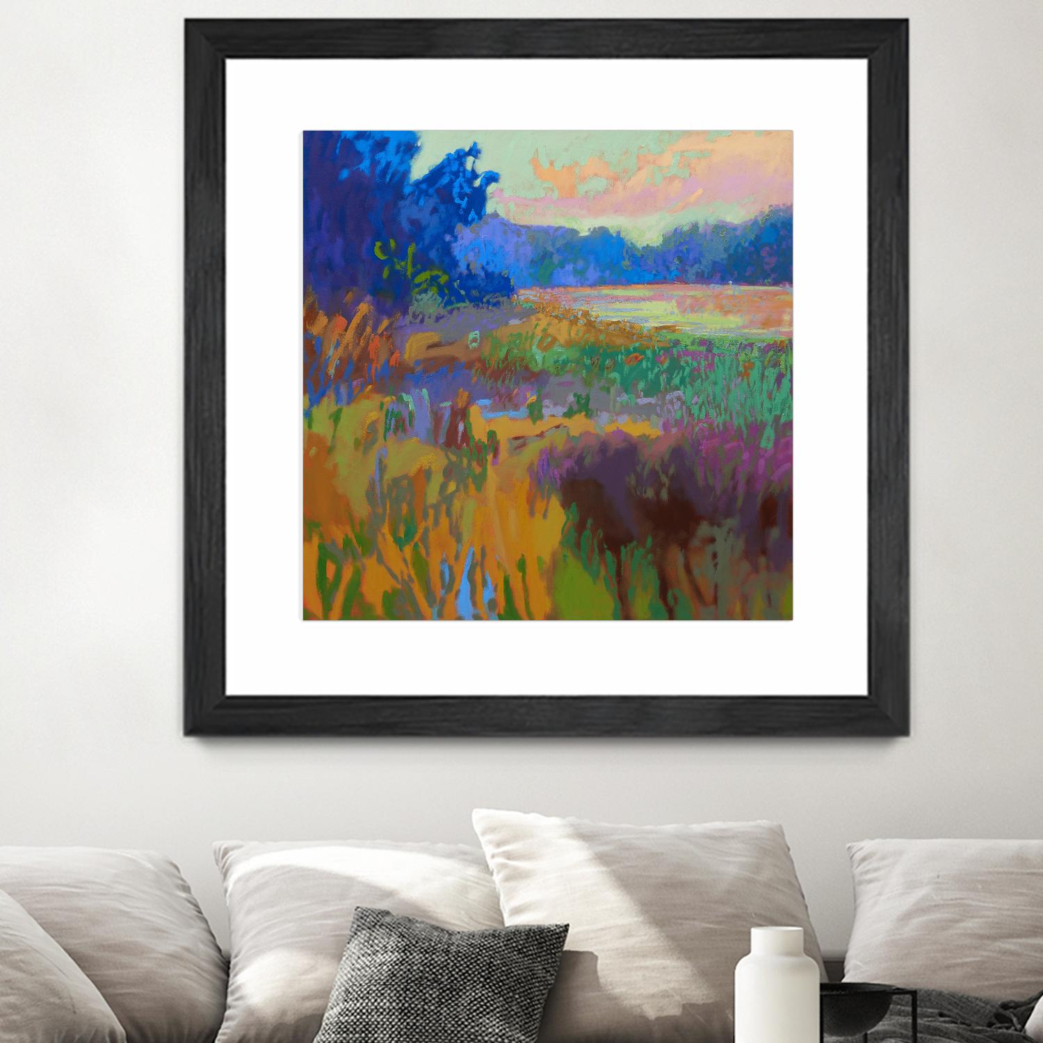 Pastoral XV by Jane Schmidt on GIANT ART - multicolor landscapes; contemporary