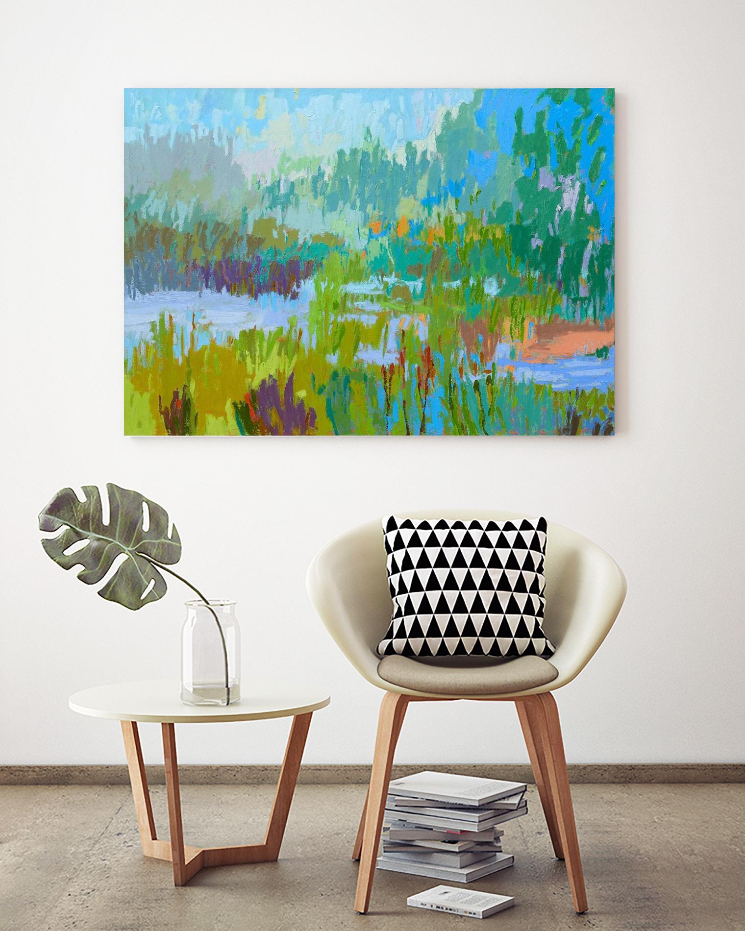 Southern Charm II by Jane Schmidt on GIANT ART - multicolor landscapes; contemporary