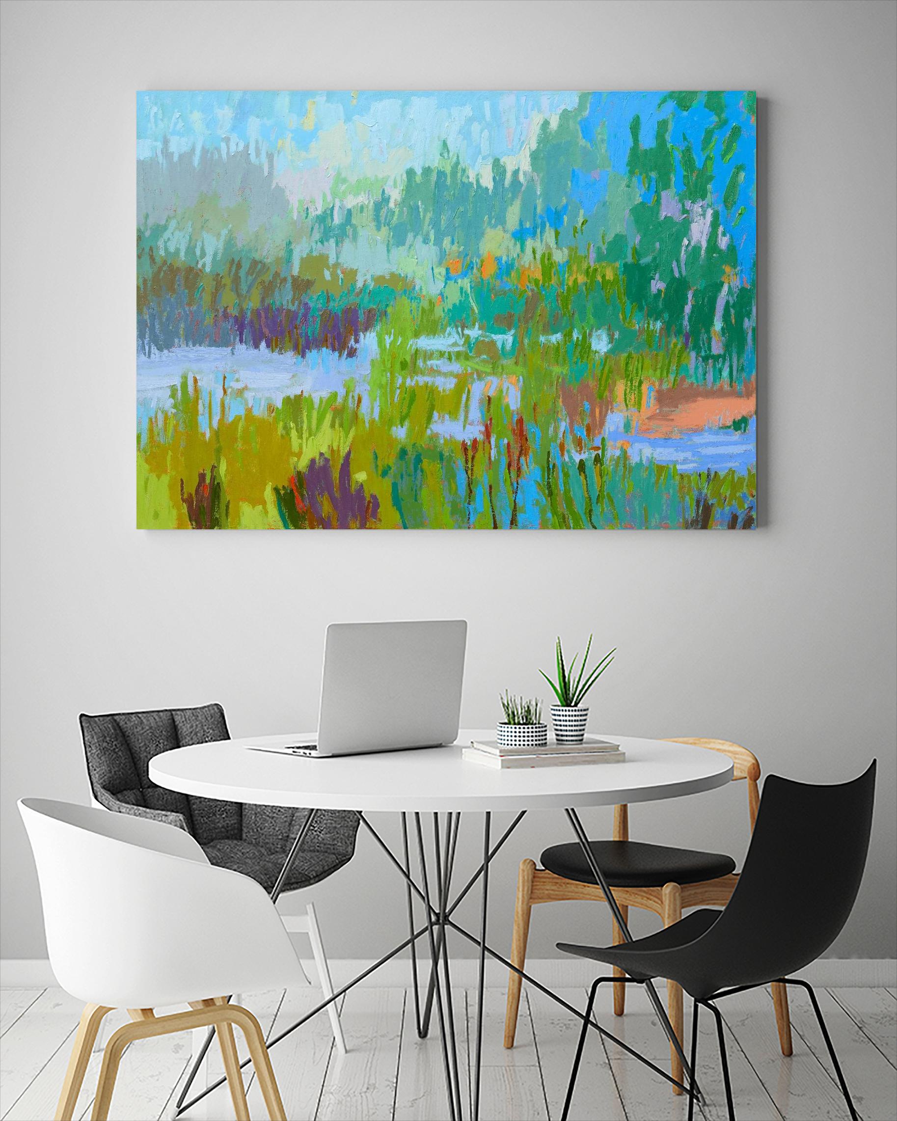 Southern Charm II by Jane Schmidt on GIANT ART - multicolor landscapes; contemporary
