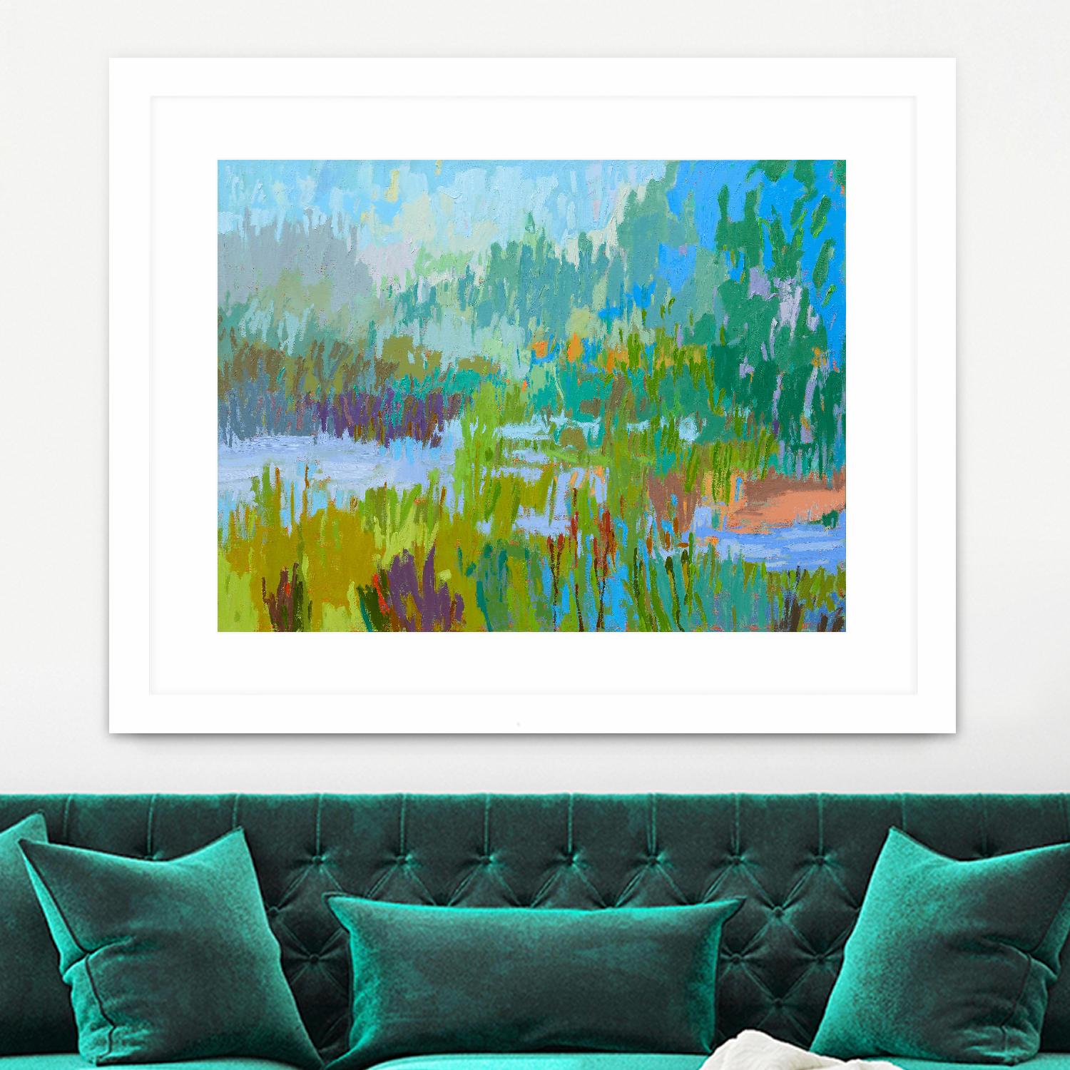 Southern Charm II by Jane Schmidt on GIANT ART - multicolor landscapes; contemporary
