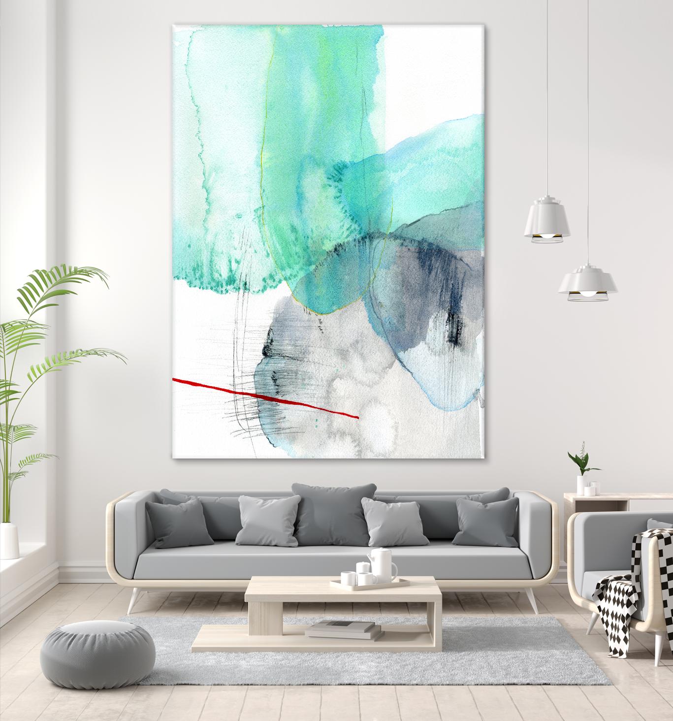 Beach Study 1 by Elisa Sheehan on GIANT ART - multicolor abstracts; contemporary