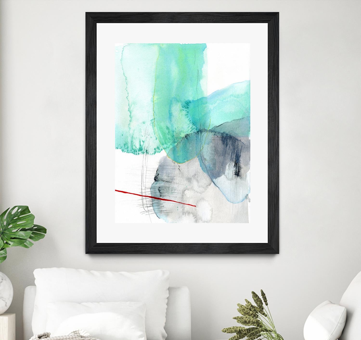 Beach Study 1 by Elisa Sheehan on GIANT ART - multicolor abstracts; contemporary