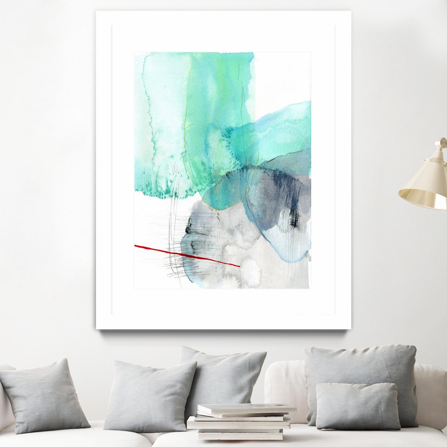Beach Study 1 by Elisa Sheehan on GIANT ART - multicolor abstracts; contemporary