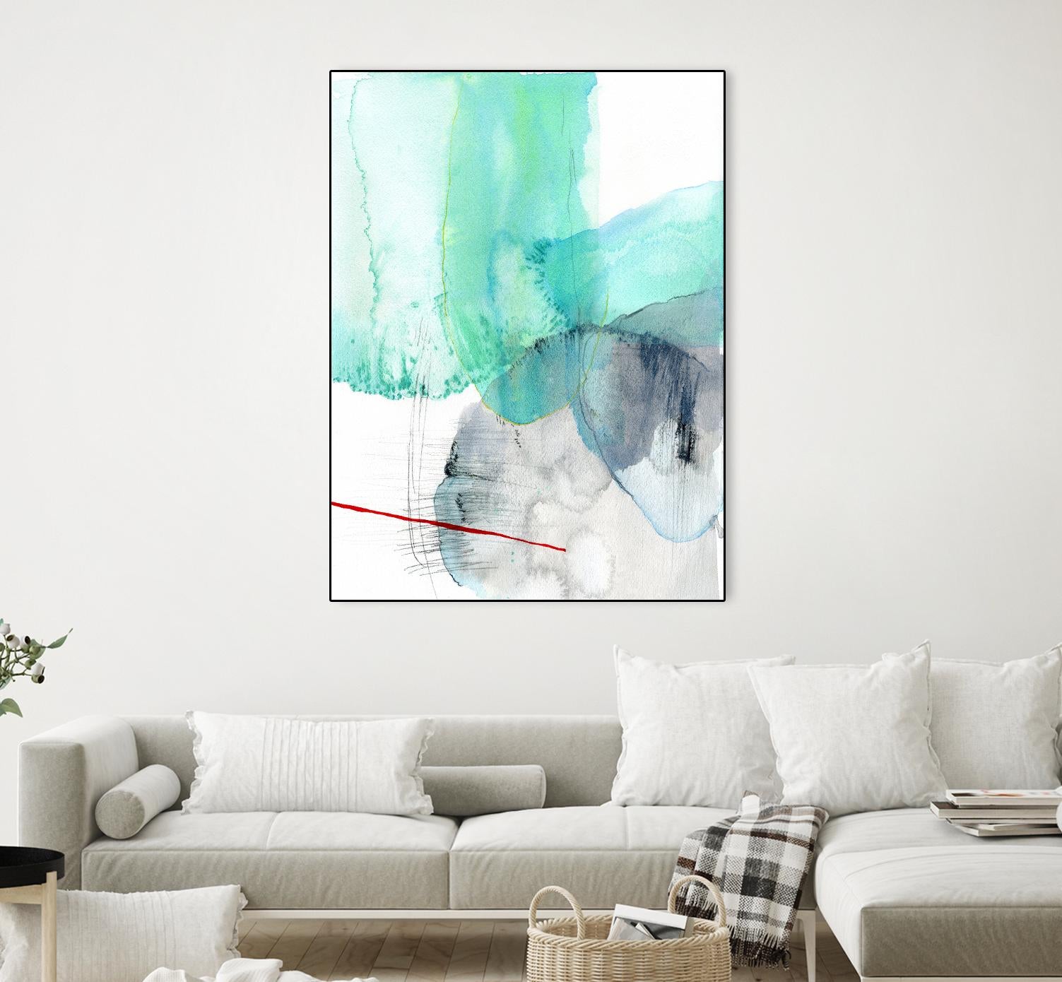 Beach Study 1 by Elisa Sheehan on GIANT ART - multicolor abstracts; contemporary