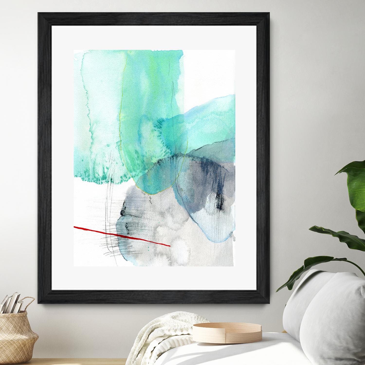 Beach Study 1 by Elisa Sheehan on GIANT ART - multicolor abstracts; contemporary