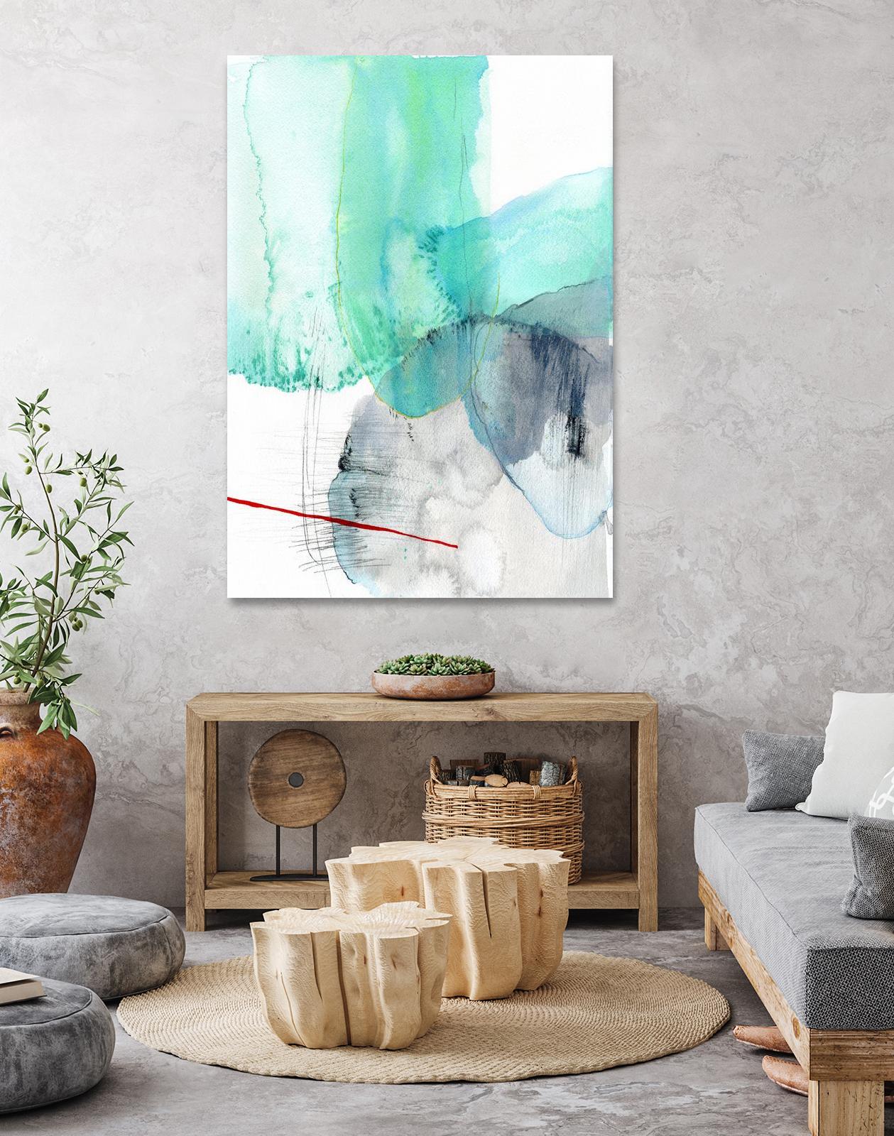 Beach Study 1 by Elisa Sheehan on GIANT ART - multicolor abstracts; contemporary