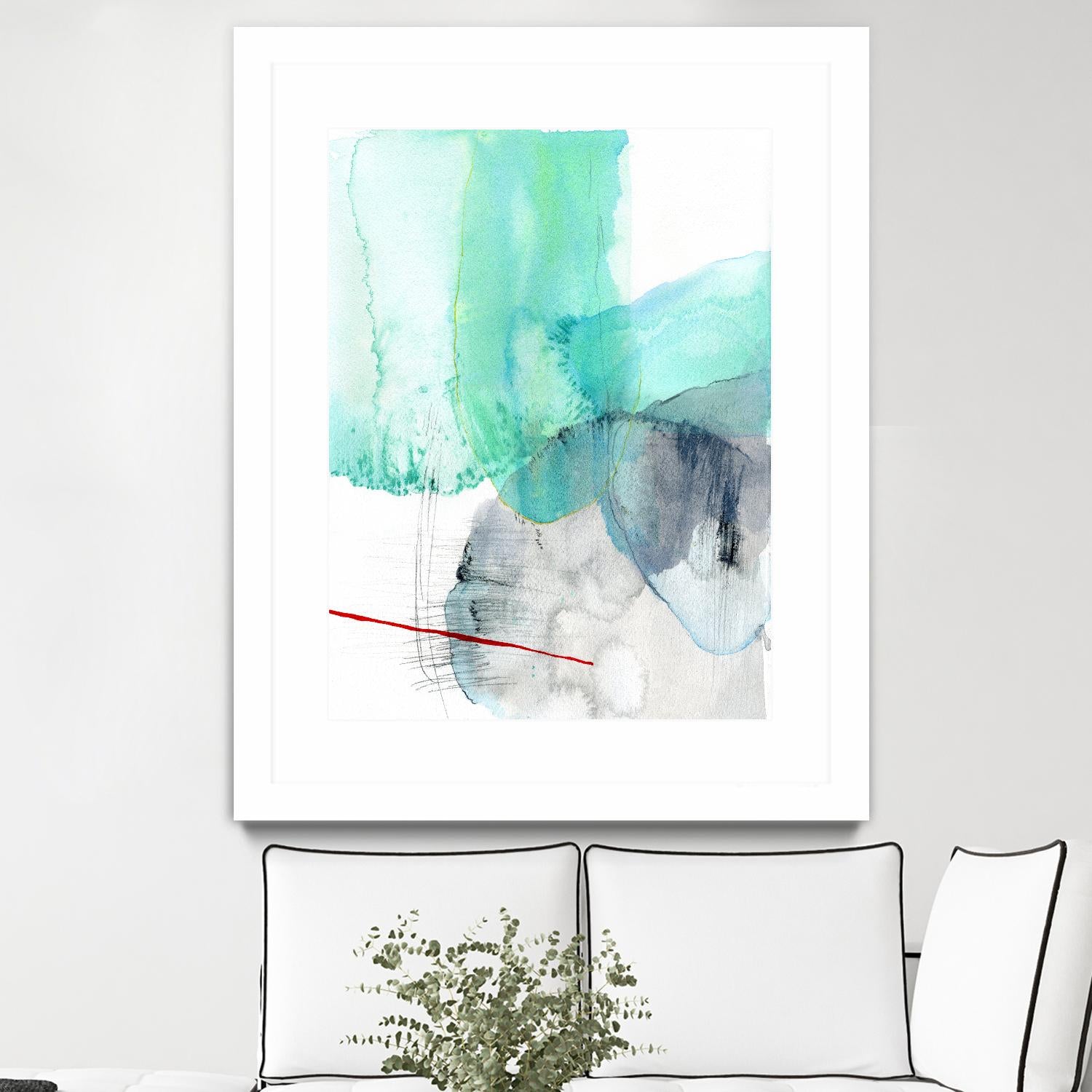 Beach Study 1 by Elisa Sheehan on GIANT ART - multicolor abstracts; contemporary