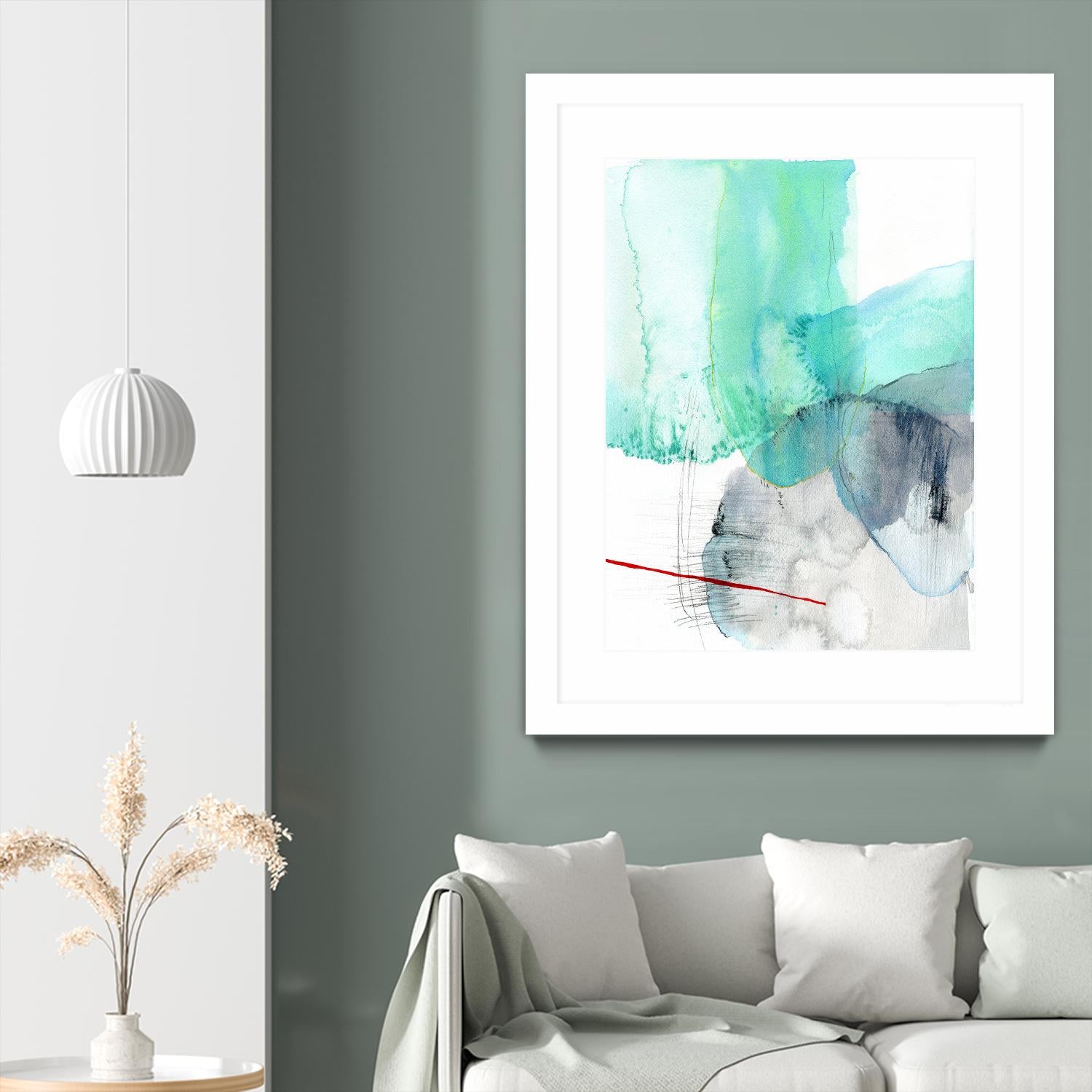 Beach Study 1 by Elisa Sheehan on GIANT ART - multicolor abstracts; contemporary