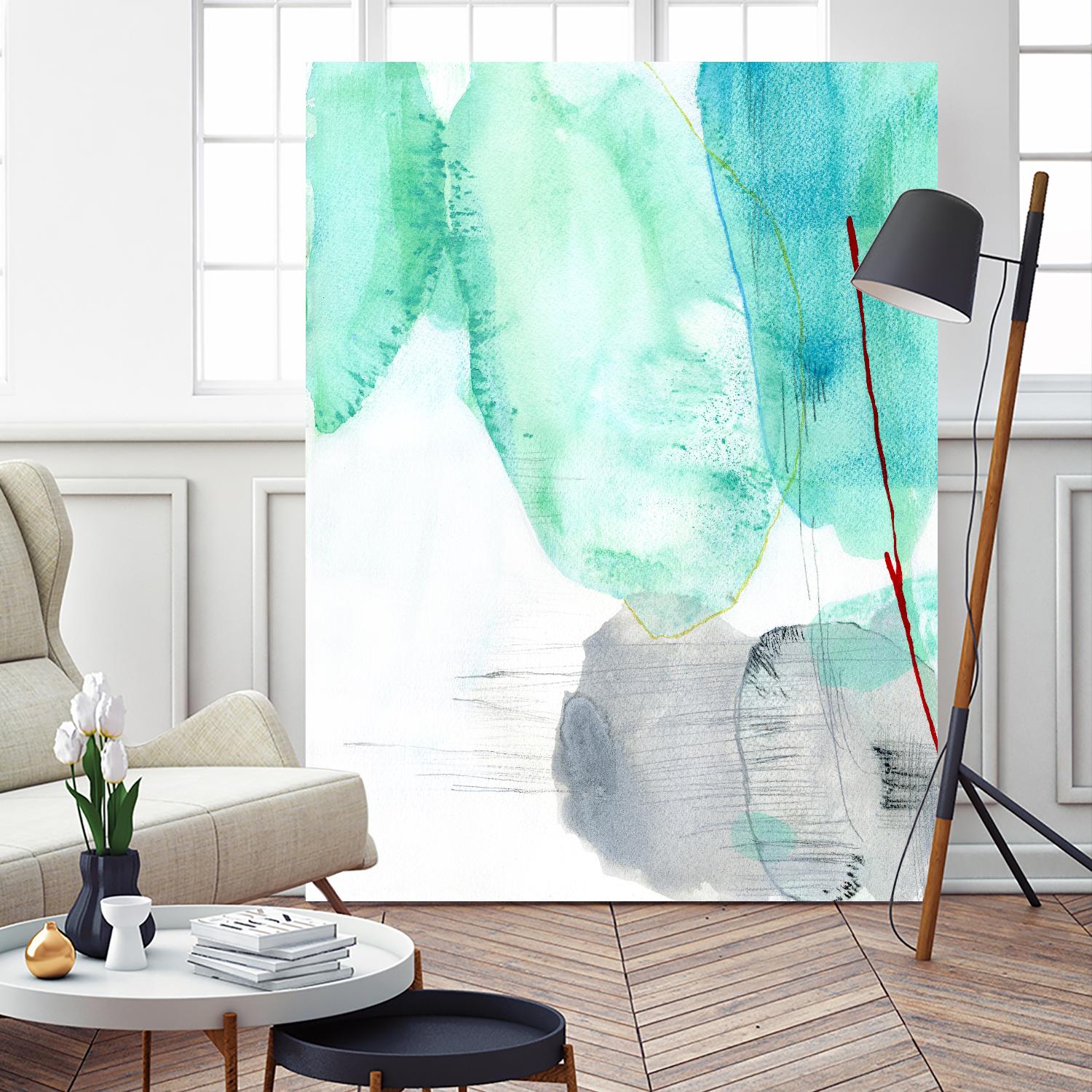 Beach Study 2 by Elisa Sheehan on GIANT ART - multicolor abstracts; contemporary