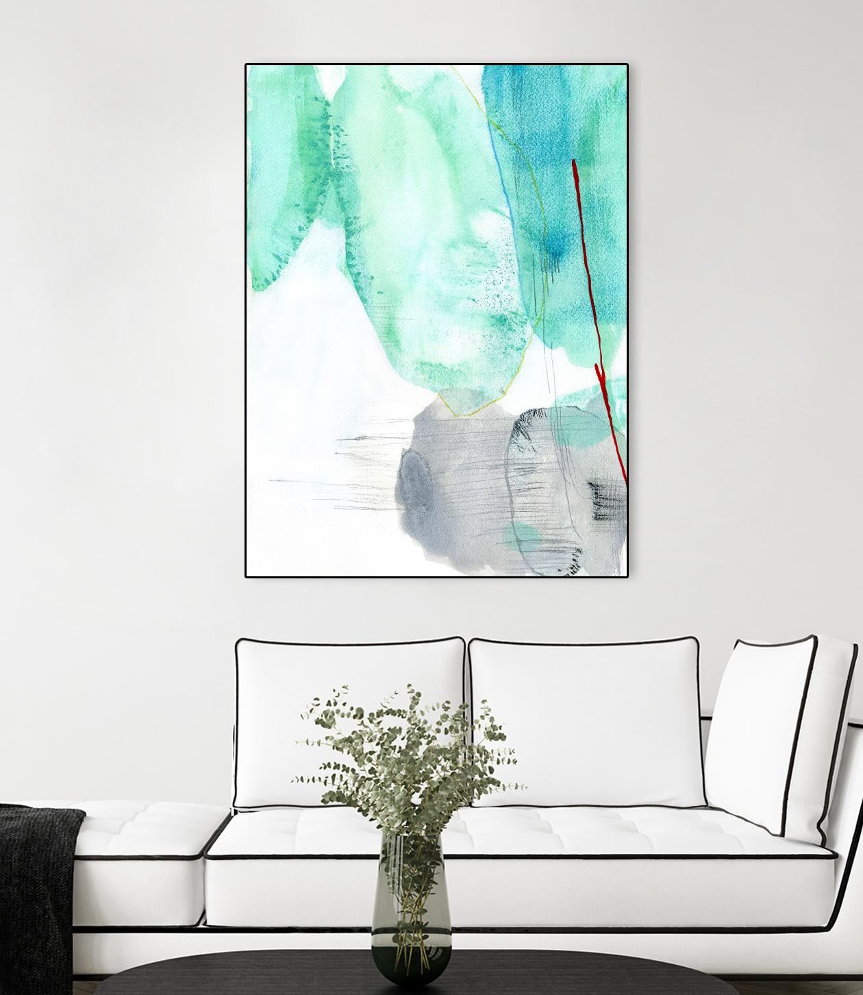 Beach Study 2 by Elisa Sheehan on GIANT ART - multicolor abstracts; contemporary