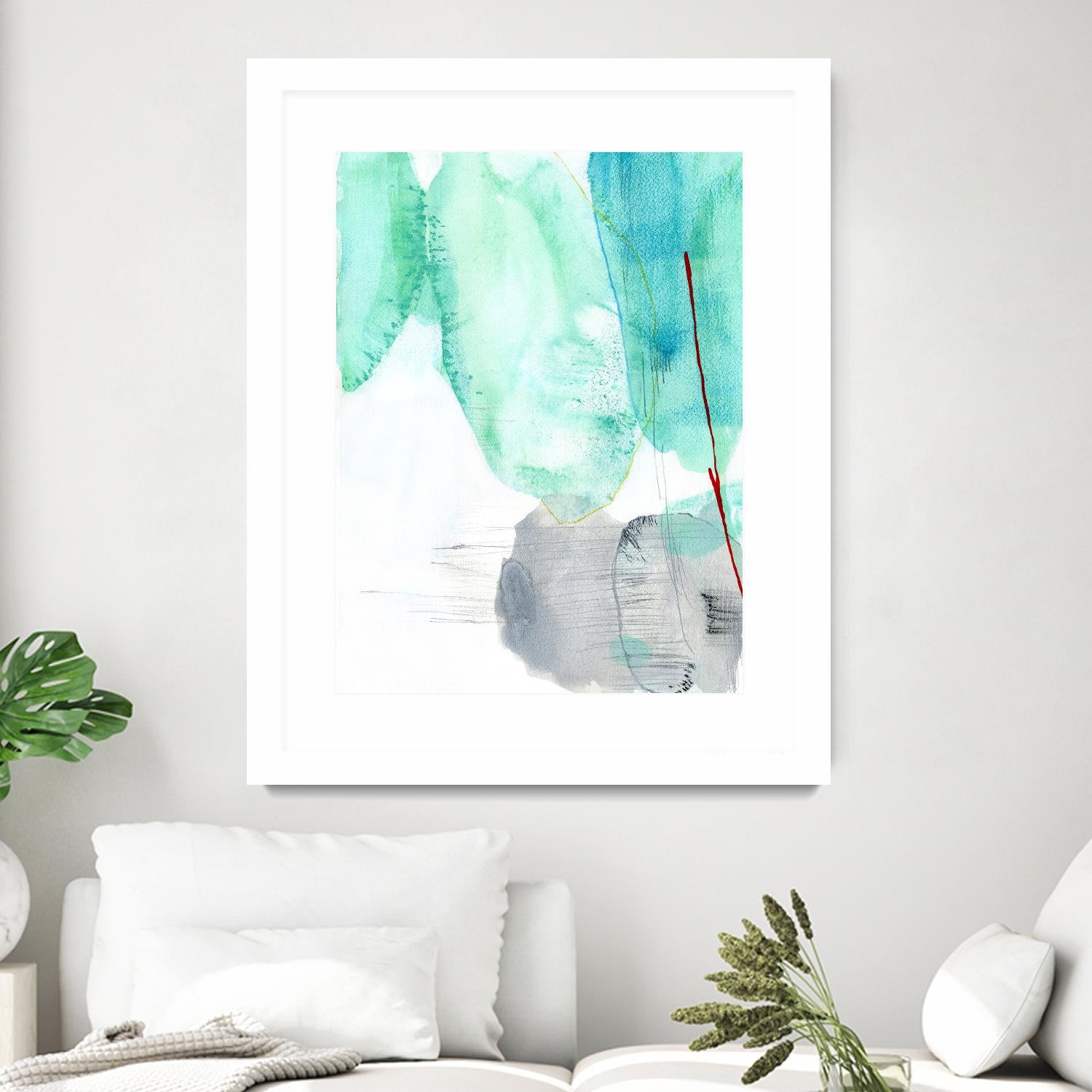 Beach Study 2 by Elisa Sheehan on GIANT ART - multicolor abstracts; contemporary