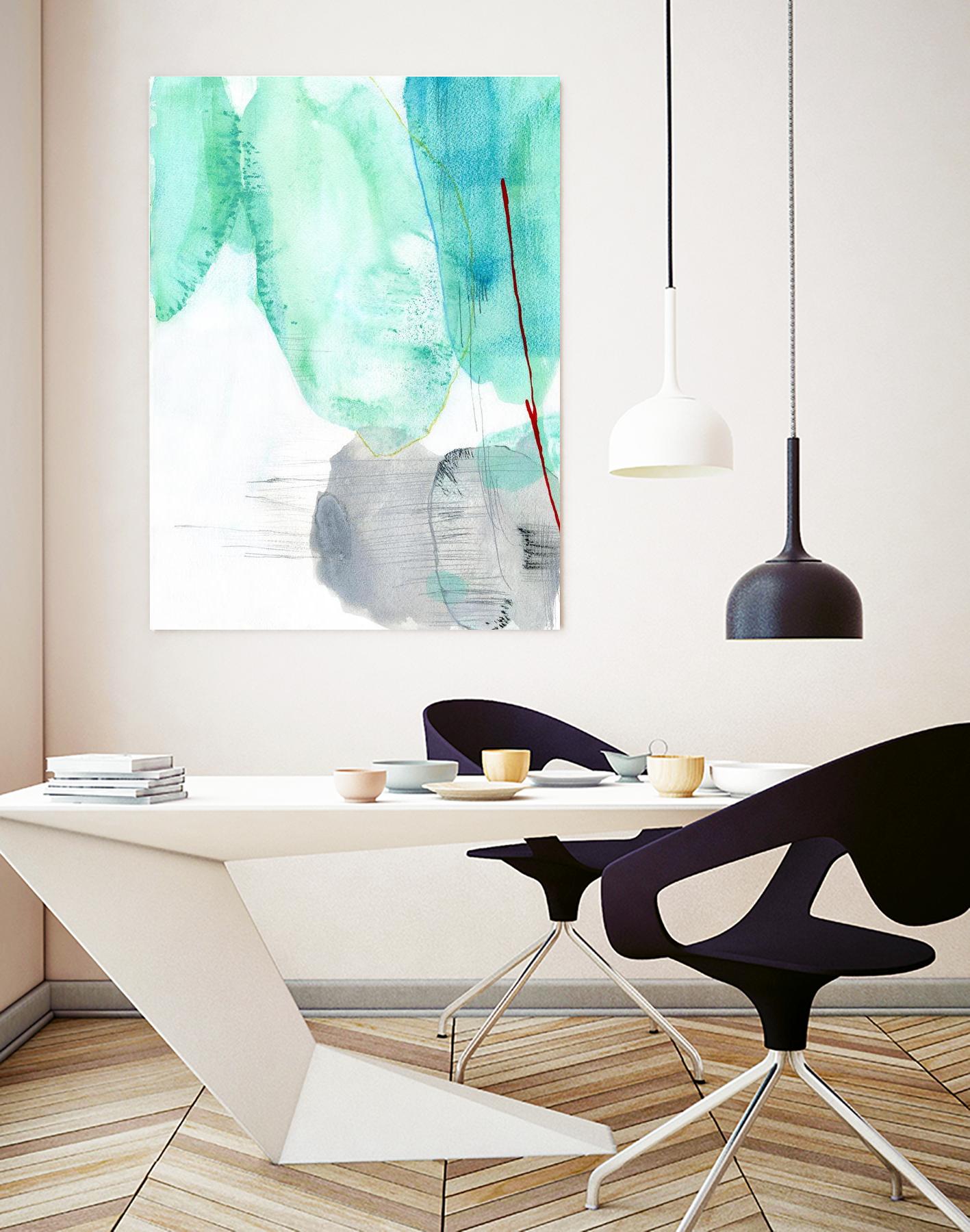 Beach Study 2 by Elisa Sheehan on GIANT ART - multicolor abstracts; contemporary