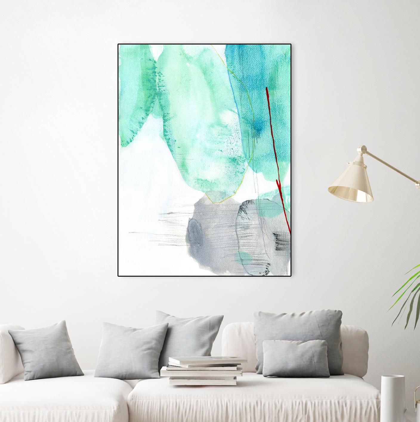 Beach Study 2 by Elisa Sheehan on GIANT ART - multicolor abstracts; contemporary