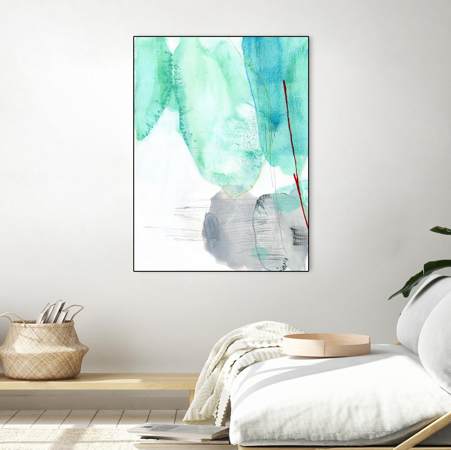 Beach Study 2 by Elisa Sheehan on GIANT ART - multicolor abstracts; contemporary