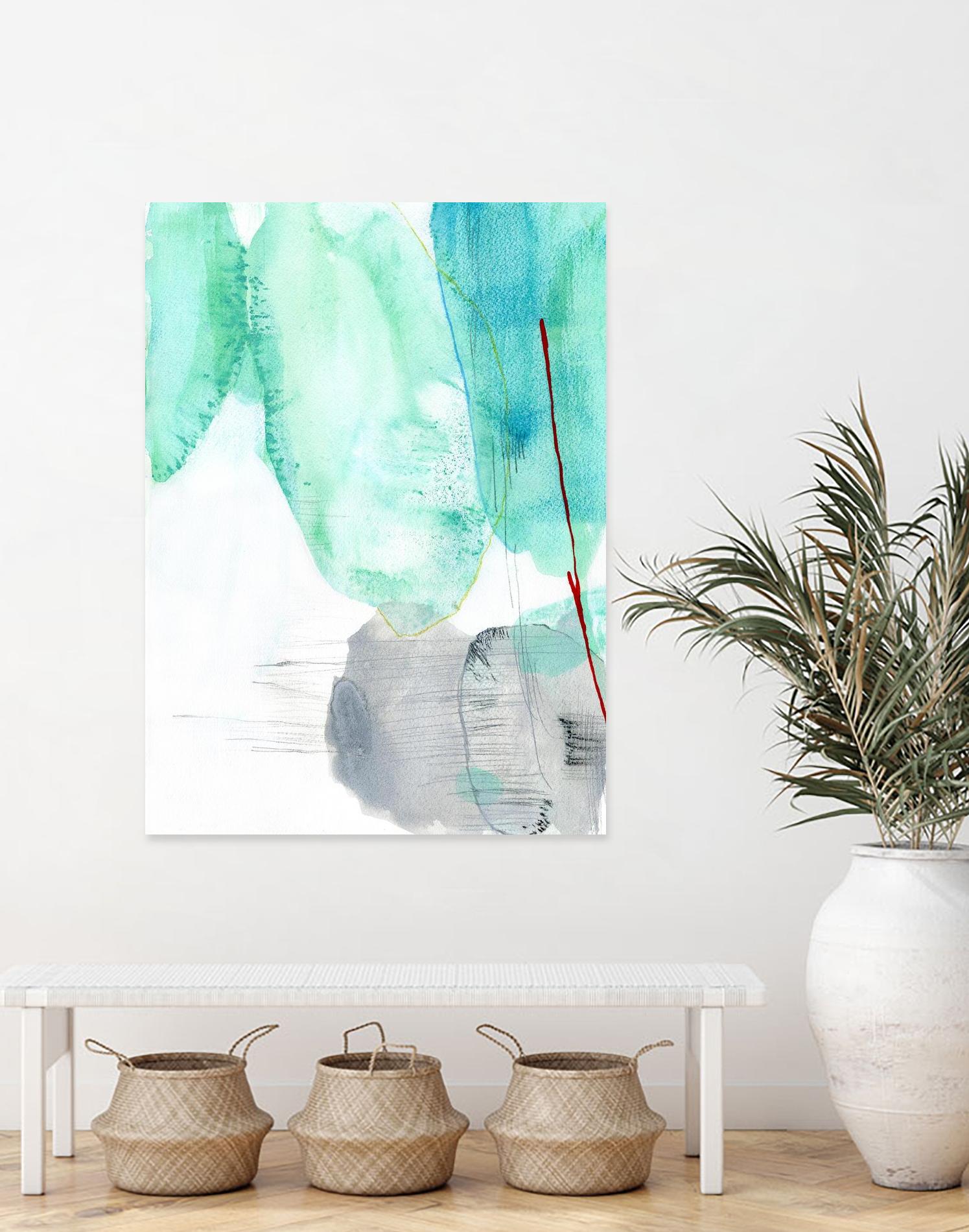 Beach Study 2 by Elisa Sheehan on GIANT ART - multicolor abstracts; contemporary