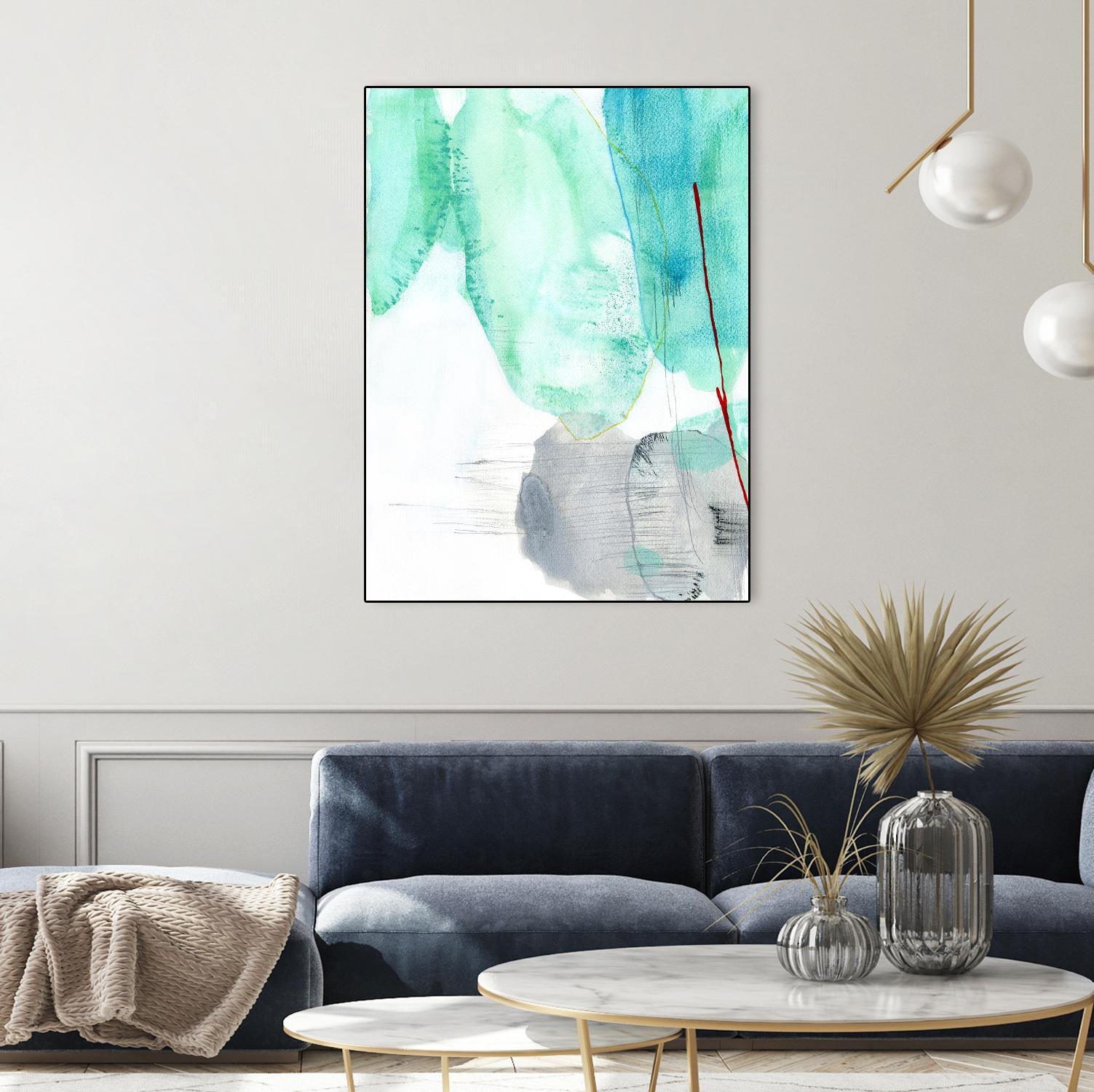 Beach Study 2 by Elisa Sheehan on GIANT ART - multicolor abstracts; contemporary