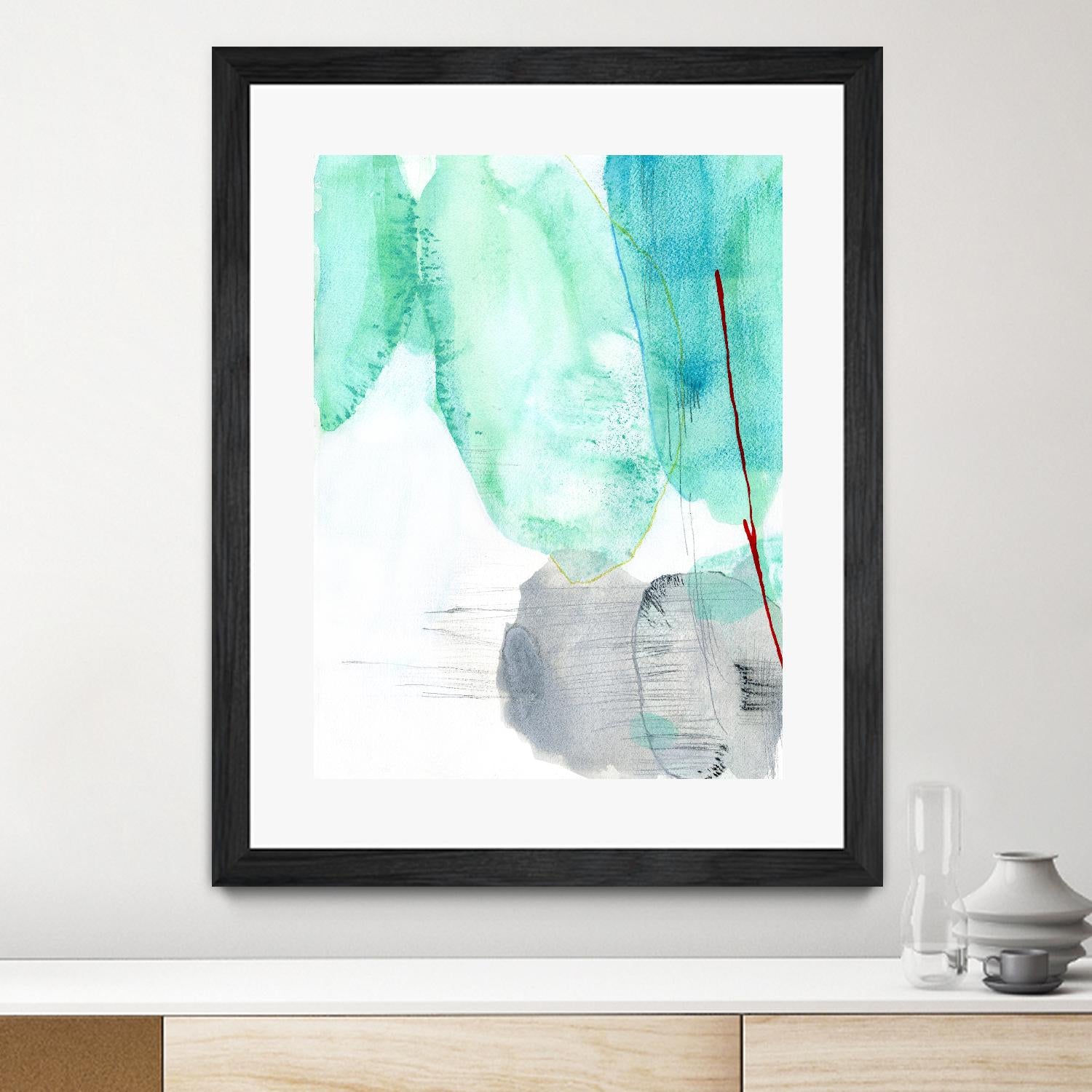 Beach Study 2 by Elisa Sheehan on GIANT ART - multicolor abstracts; contemporary