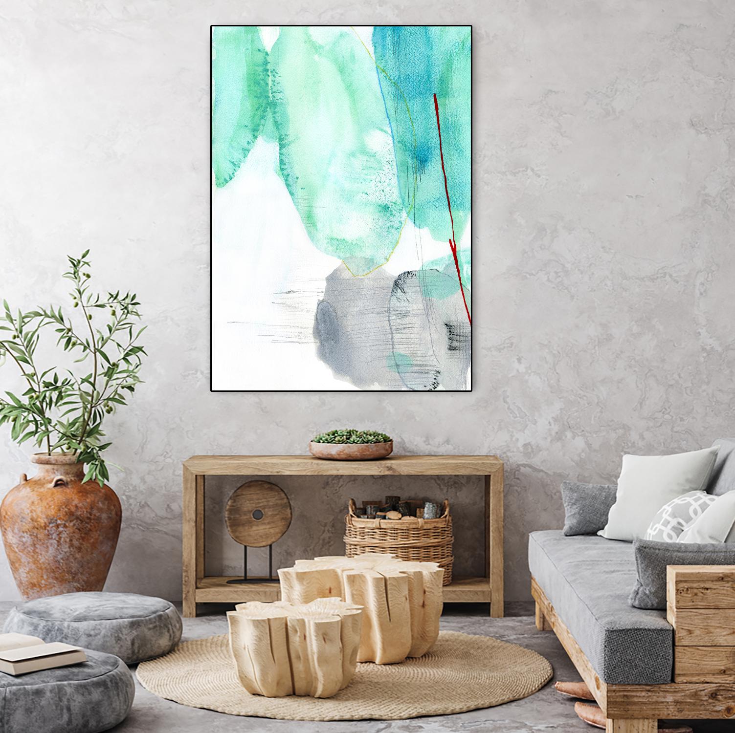 Beach Study 2 by Elisa Sheehan on GIANT ART - multicolor abstracts; contemporary