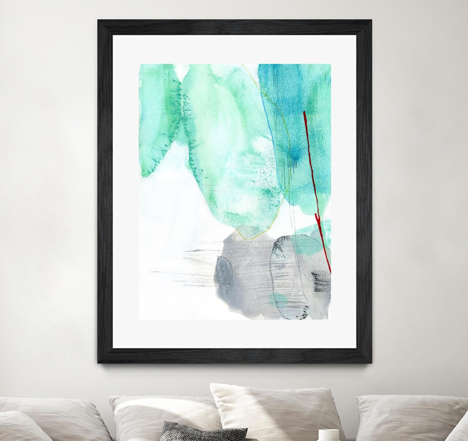 Beach Study 2 by Elisa Sheehan on GIANT ART - multicolor abstracts; contemporary
