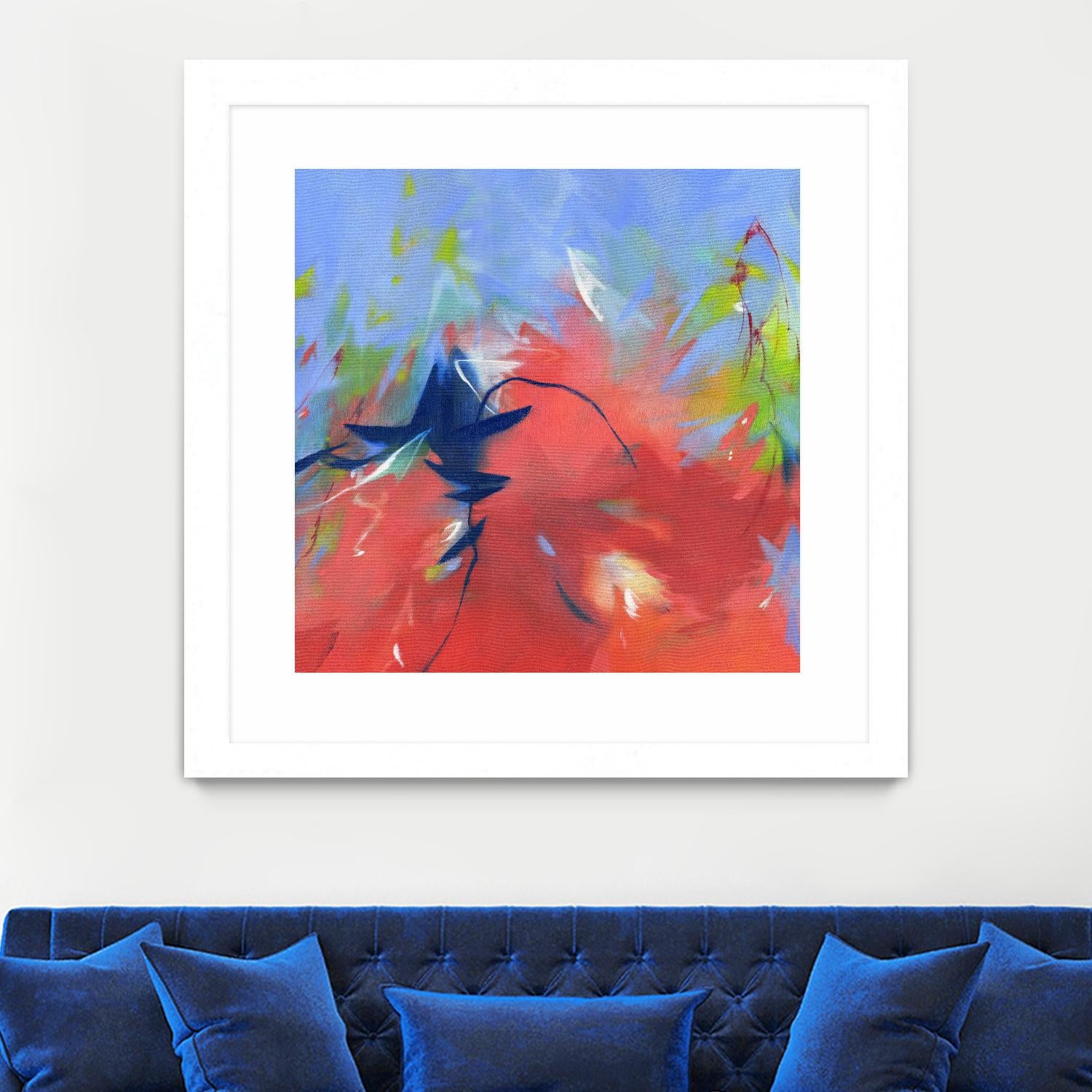 Bonfire by Elisa Sheehan on GIANT ART - multicolor abstracts; contemporary