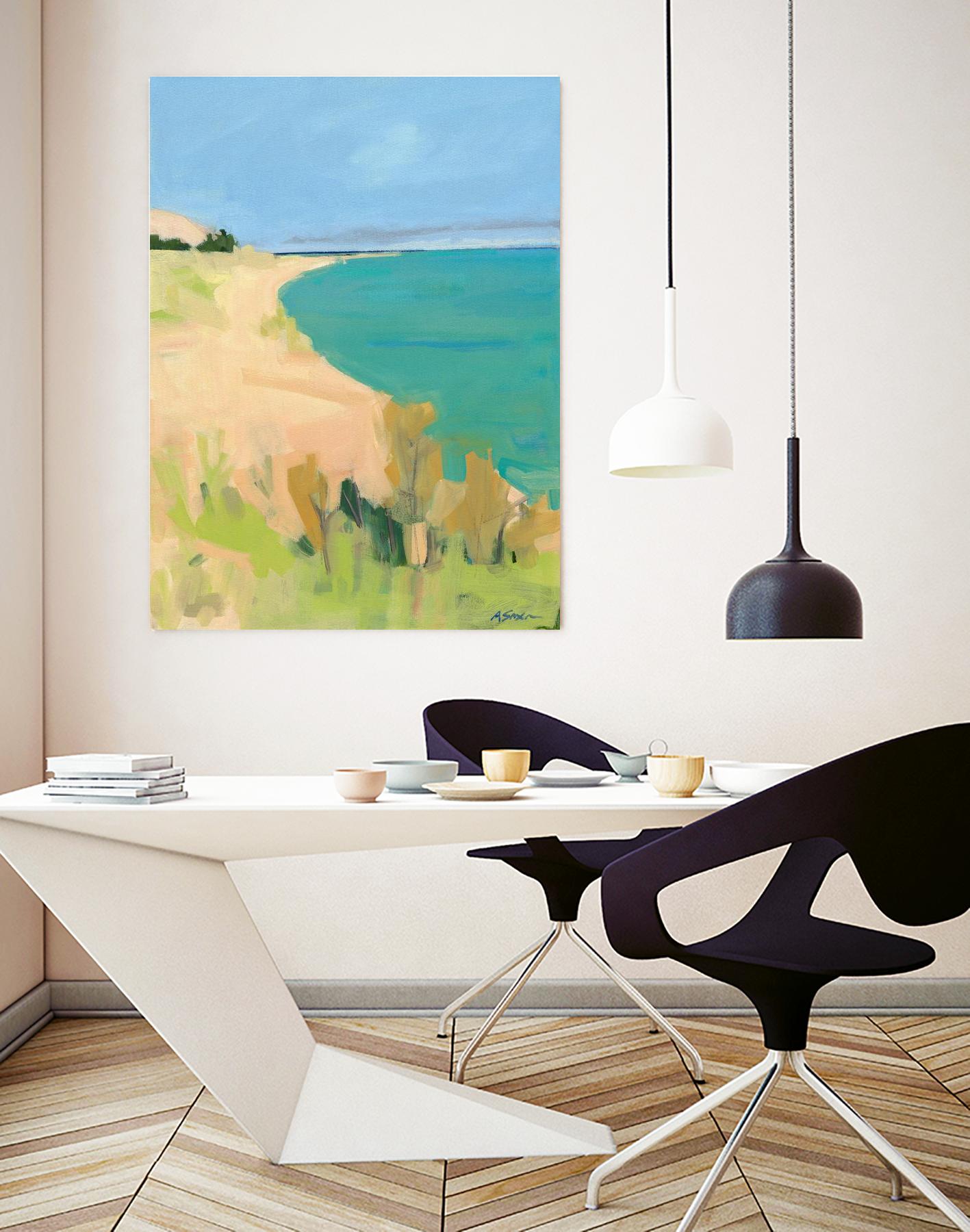 Sleeping Bear Point by Angela Saxon on GIANT ART - multicolor coastal; landscapes; contemporary